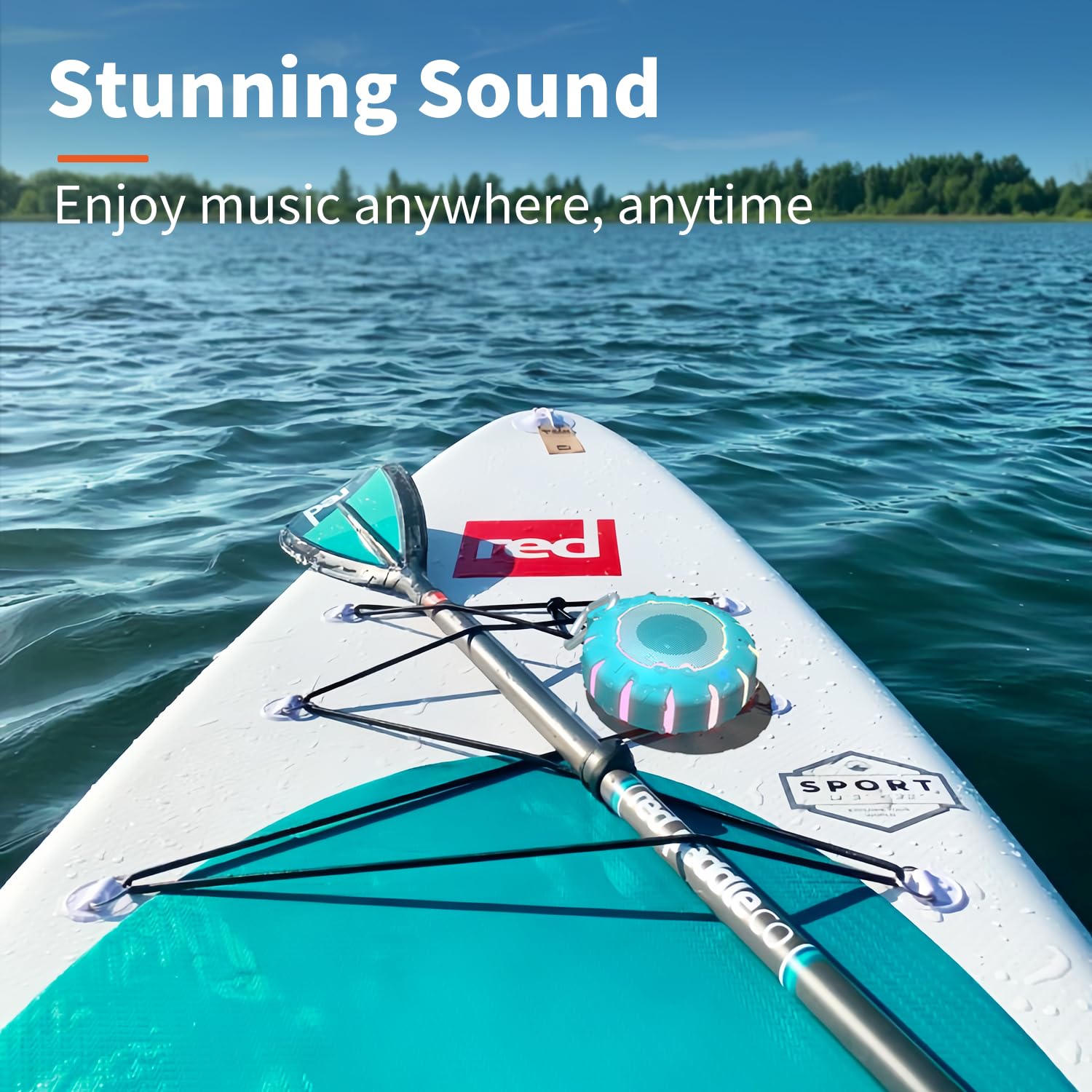HEYSONG Waterproof Bluetooth Speaker - Portable Shower Speaker with HD Sound, IPX7 Waterproof for Pool, Beach, Kayaking - Perfect Gift for Women, Men, Teens - Great for Bathroom, Outdoor Adventures & Travel