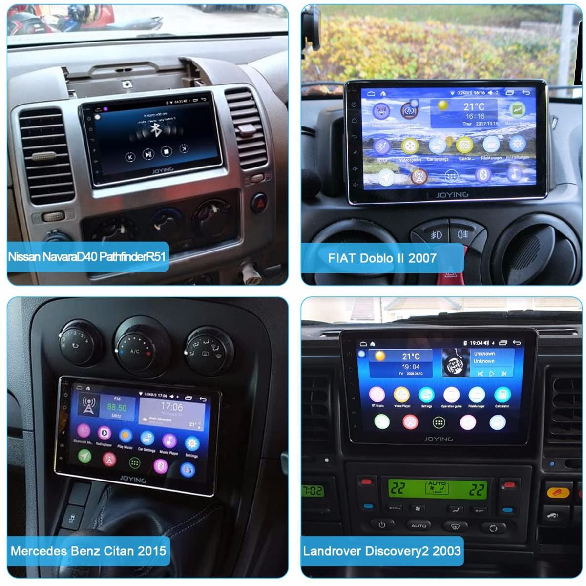 JOYING Android 10 Single Din Car Stereo - 7 Inch Touch Screen Bluetooth 5.1 Radio with GPS Navigation, MP5 Player, FM/AUX/USB/SD Input, Hands-Free Calling | Perfect for Road Trips, Commuting & In-Car Entertainment
