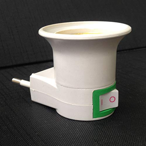 E27 LED Lamp Base with ON/OFF Switch - EU Plug Adapter for Bulbs - Perfect for Home, Office & DIY Lighting Projects