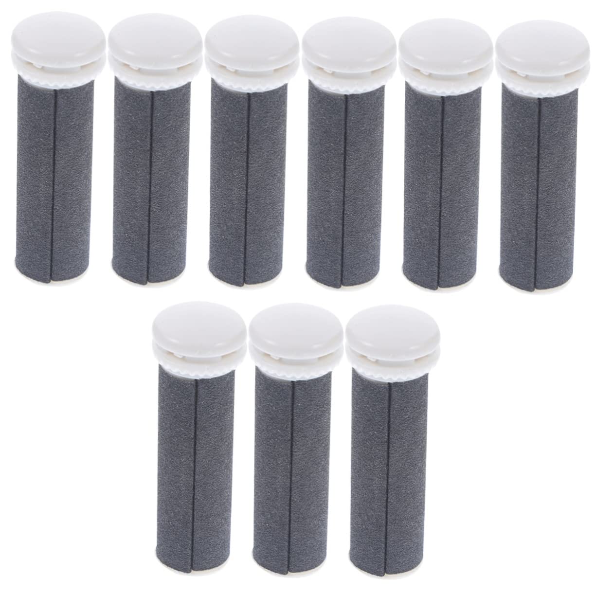 Minkissy 9-Piece Foot Grinder Replacement Heads - Electric Pedicure Roller Heads for Callus Removal & Foot Care - Black Refill Accessories for Smooth & Healthy Feet - Perfect for Home Pedicure & Foot Spa