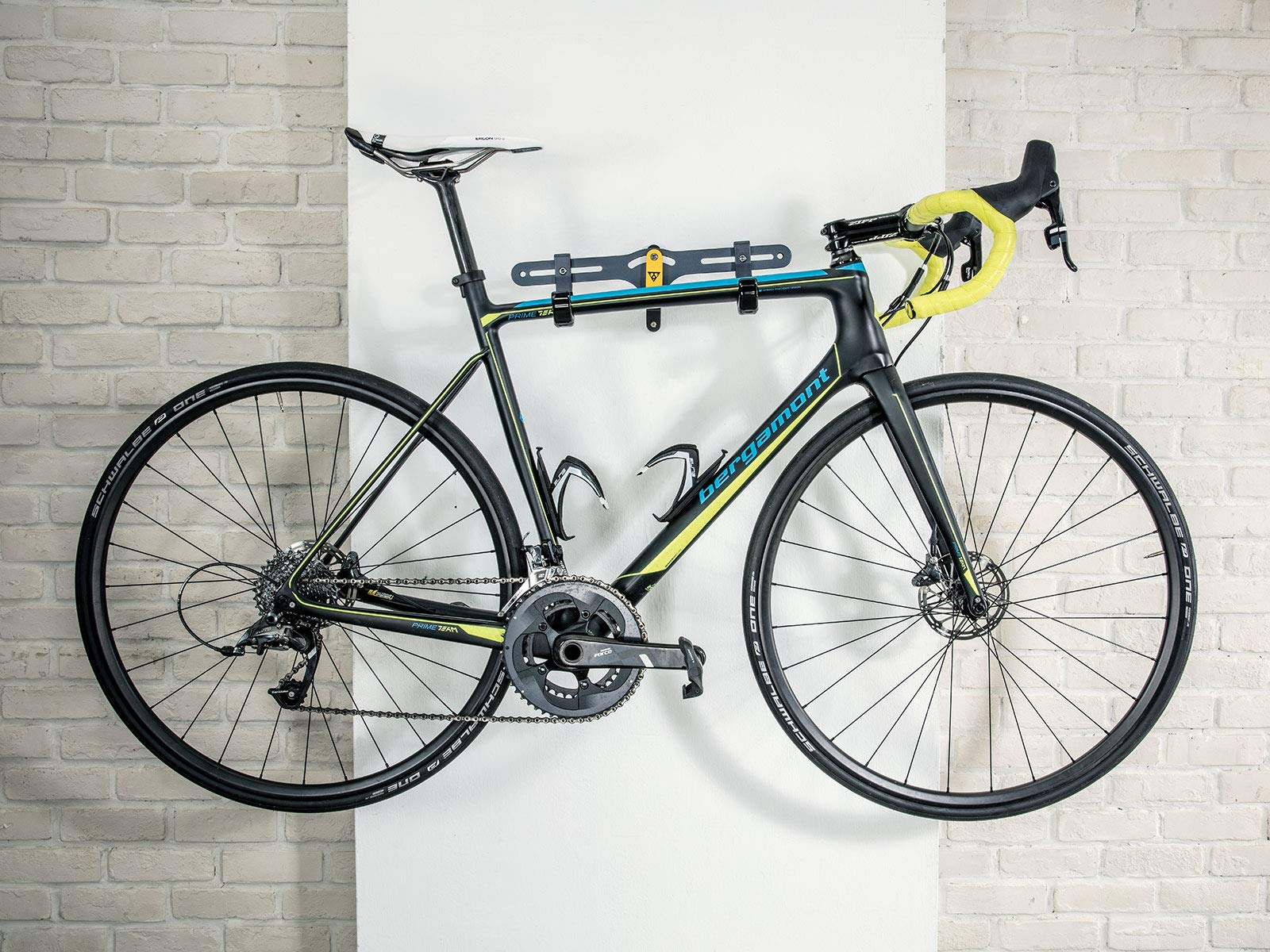 Topeak Solo Bike Holder - Wall Mounted Bicycle Storage Rack for Garage, Home, or Office - Space Saving Bike Stand for Easy Parking and Organization