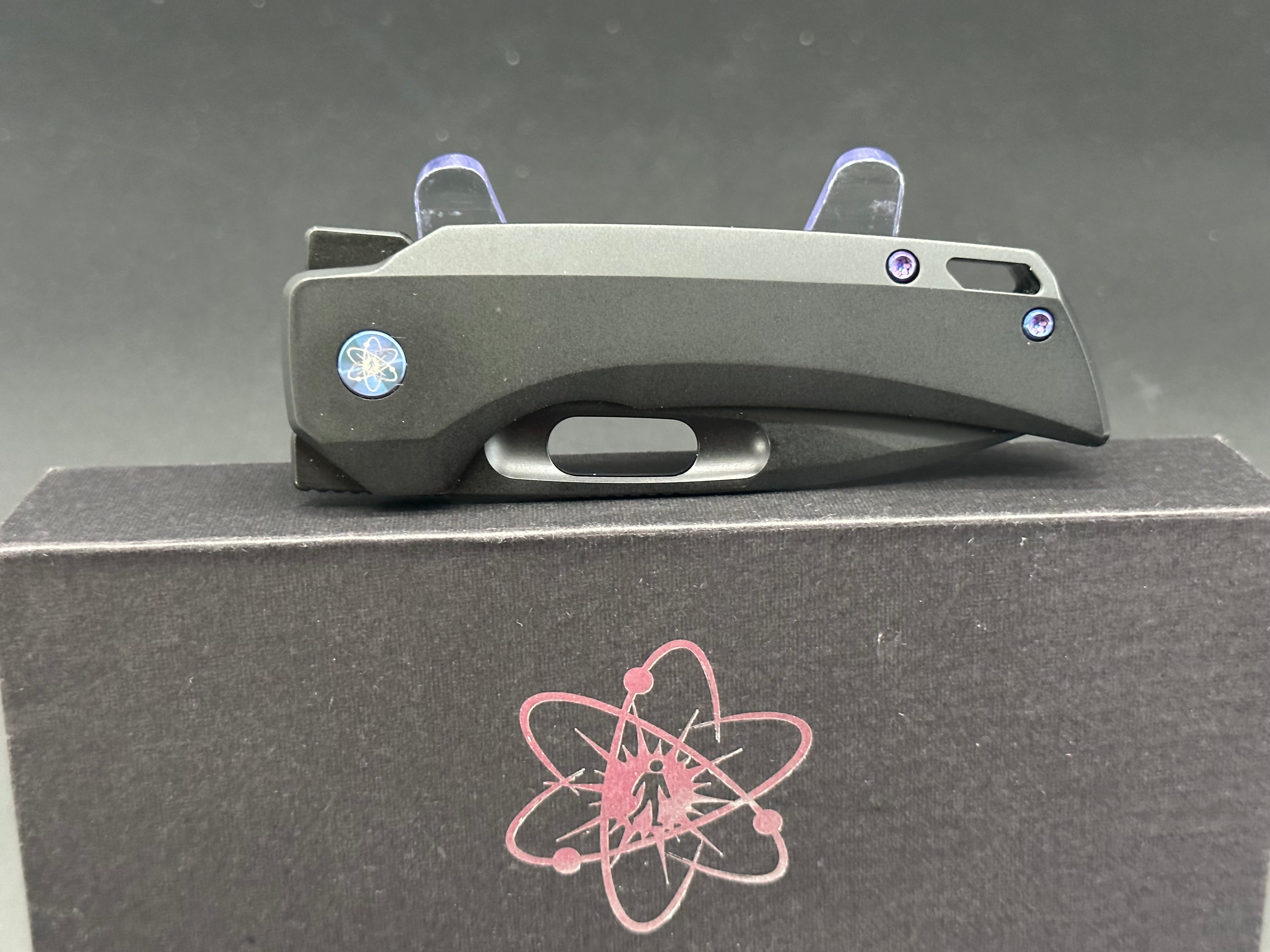 EMPEDC Nymble Black Titanium Pocket Knife - Premium EDC Folding Knife for Outdoor, Camping, Hiking & Everyday Carry
