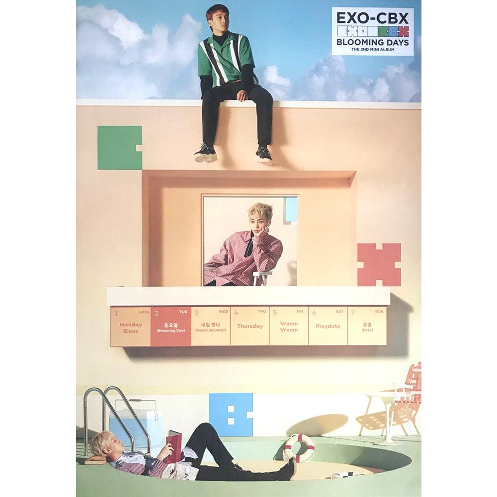 EXO CBX 2nd Mini Album 'Blooming Days' Official Poster - Kpop Merchandise for Fans, Room Decor & Gift for EXO-L Collectors