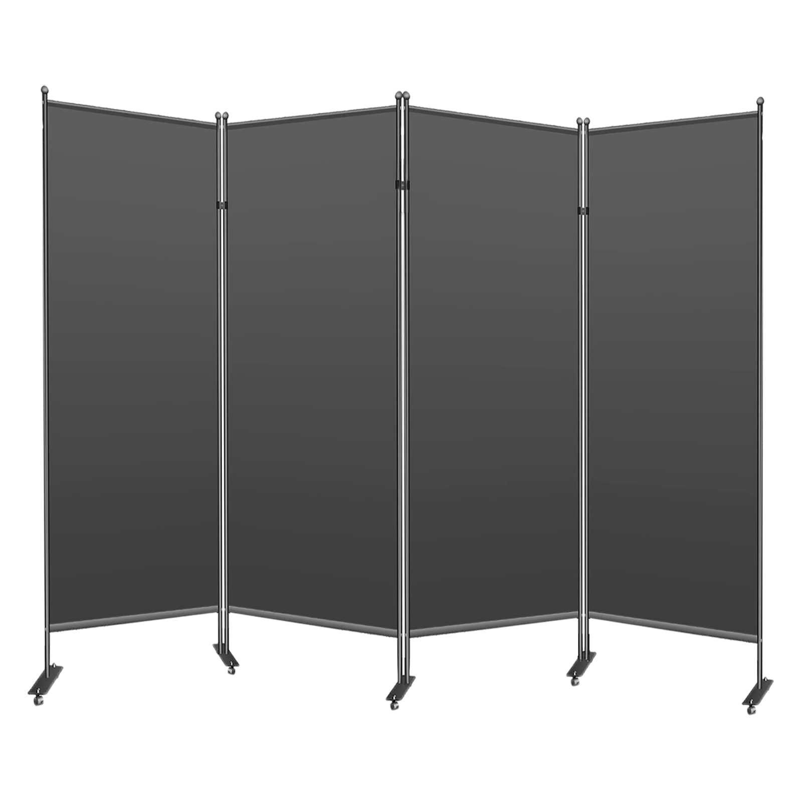 4 Panel Room Divider Screen - 6 Feet Tall Portable Folding Partition Wall (136