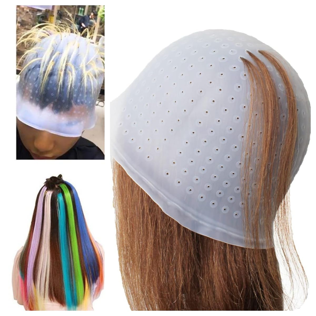 Professional Hair Dye Kit with Brush, Bowl, Cap, Ear Covers & Gloves - Complete DIY Hair Coloring Tools Set for At-Home Salon Experience | Perfect for Root Touch-Ups, Full Color Application & Creative Hair Styling