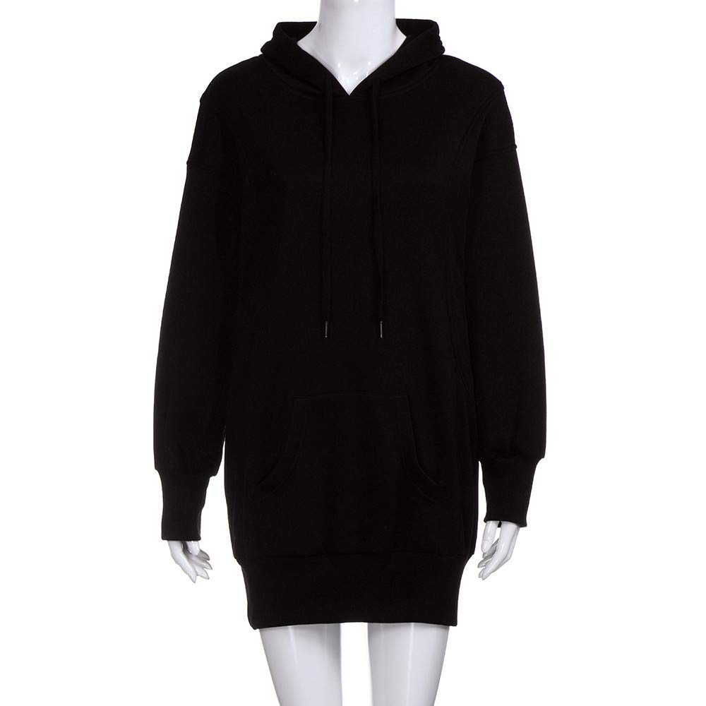 Bokeley Fashion Oversized Women's Long Sleeve Sweatshirt Hoodie with Pockets - Perfect for Casual Outings and Cozy Evenings