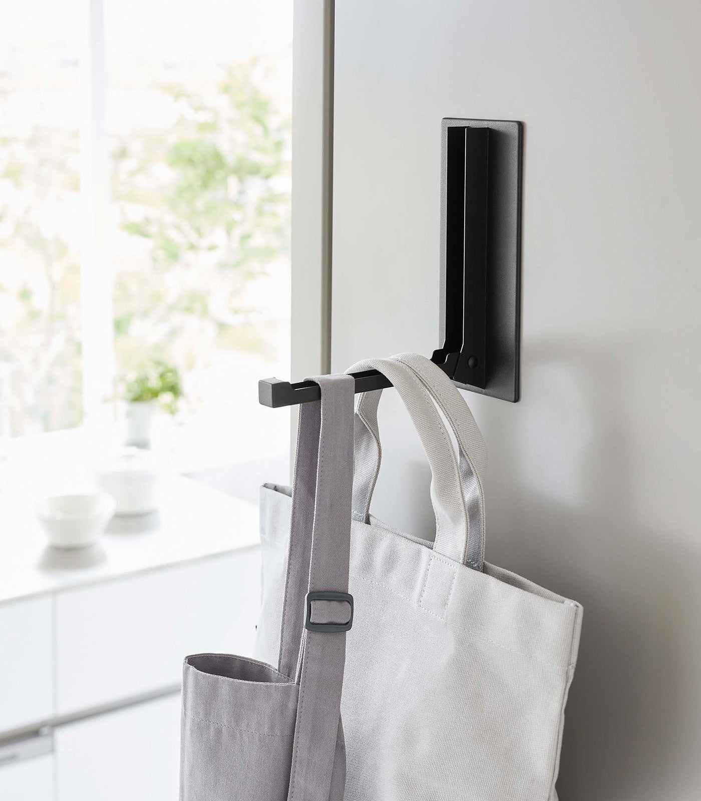 Strong Magnetic Folding Hook - Heavy Duty Steel Wall Hanger for Keys, Hats & Coats - Perfect for Home, Office & Dorm Organization