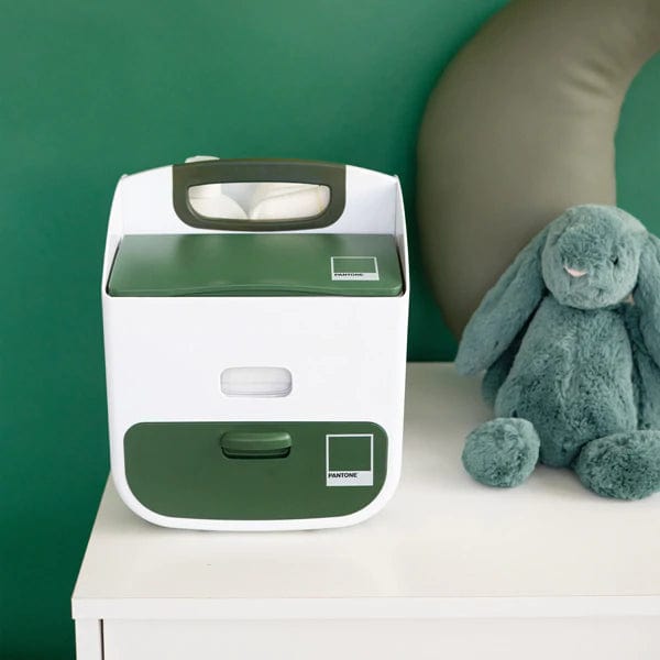 Ubbi Pantone Diaper Caddy Organizer - Stylish Baby Essentials Storage for Nursery, Changing Table & On-the-Go - Perfect for Diapers, Wipes & Baby Care Items
