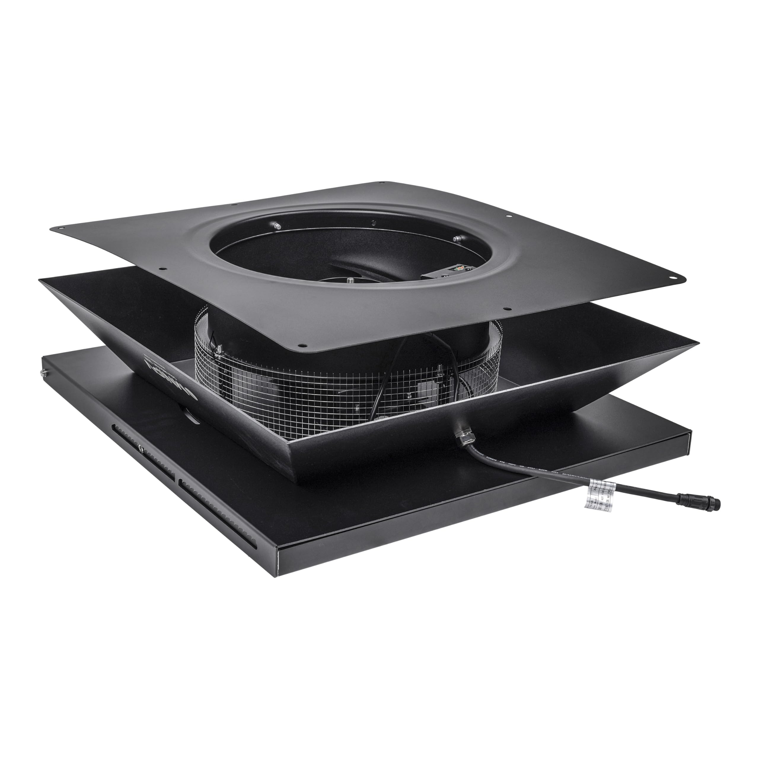 Smart Solar Attic Fan Pro – 2850 CFM High-Power Roof Ventilation, 50W Solar Panel, 40-104℉ Auto Thermostat – Weatherproof Exhaust Fan for Home, Garage, Greenhouse & Warehouse – Energy Efficient Cooling for 4000 sq.ft Spaces – USA Designed with German Technology – Perfect for Hot Climates & Year-Round Ventilation