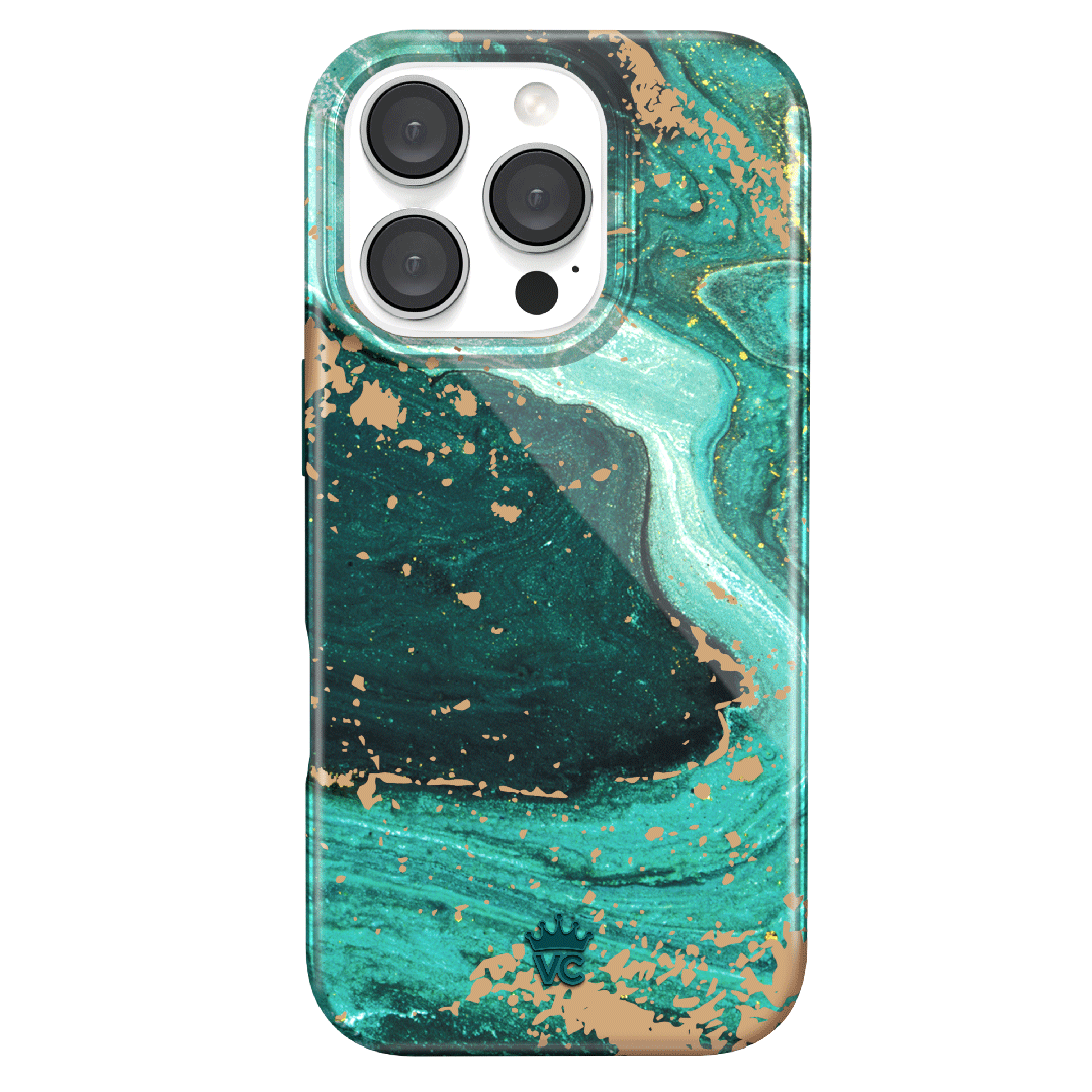 Premium Emerald Marble iPhone Case - Elegant Protective Cover for iPhone [Model] - Perfect for Daily Use, Travel & Gifting