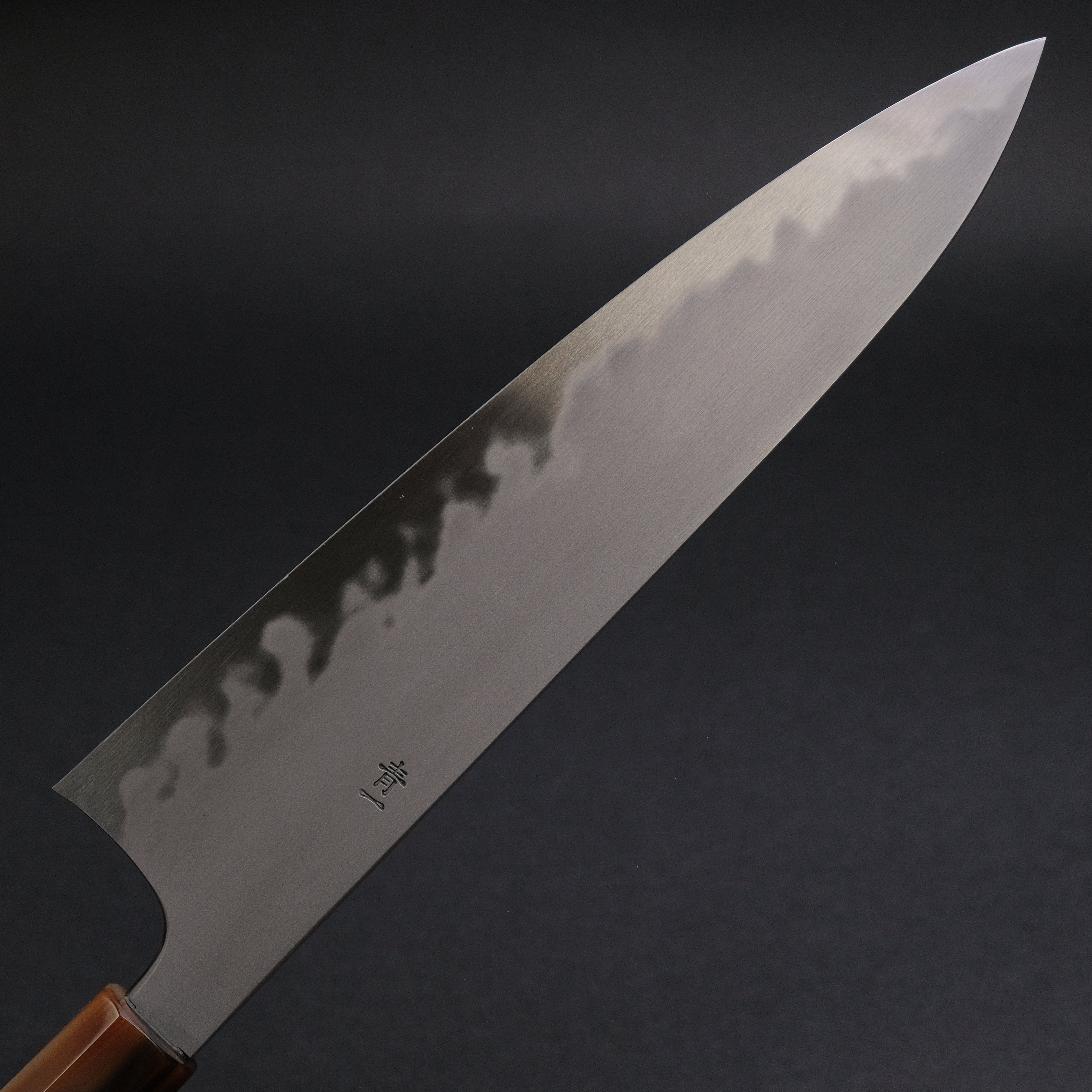 Hitohira Tanaka Yohei Blue #1 Kasumi Gyuto 240mm Japanese Chef Knife with Ebony Handle - Professional Kitchen Knife for Sushi, Meat Cutting & Precision Cooking