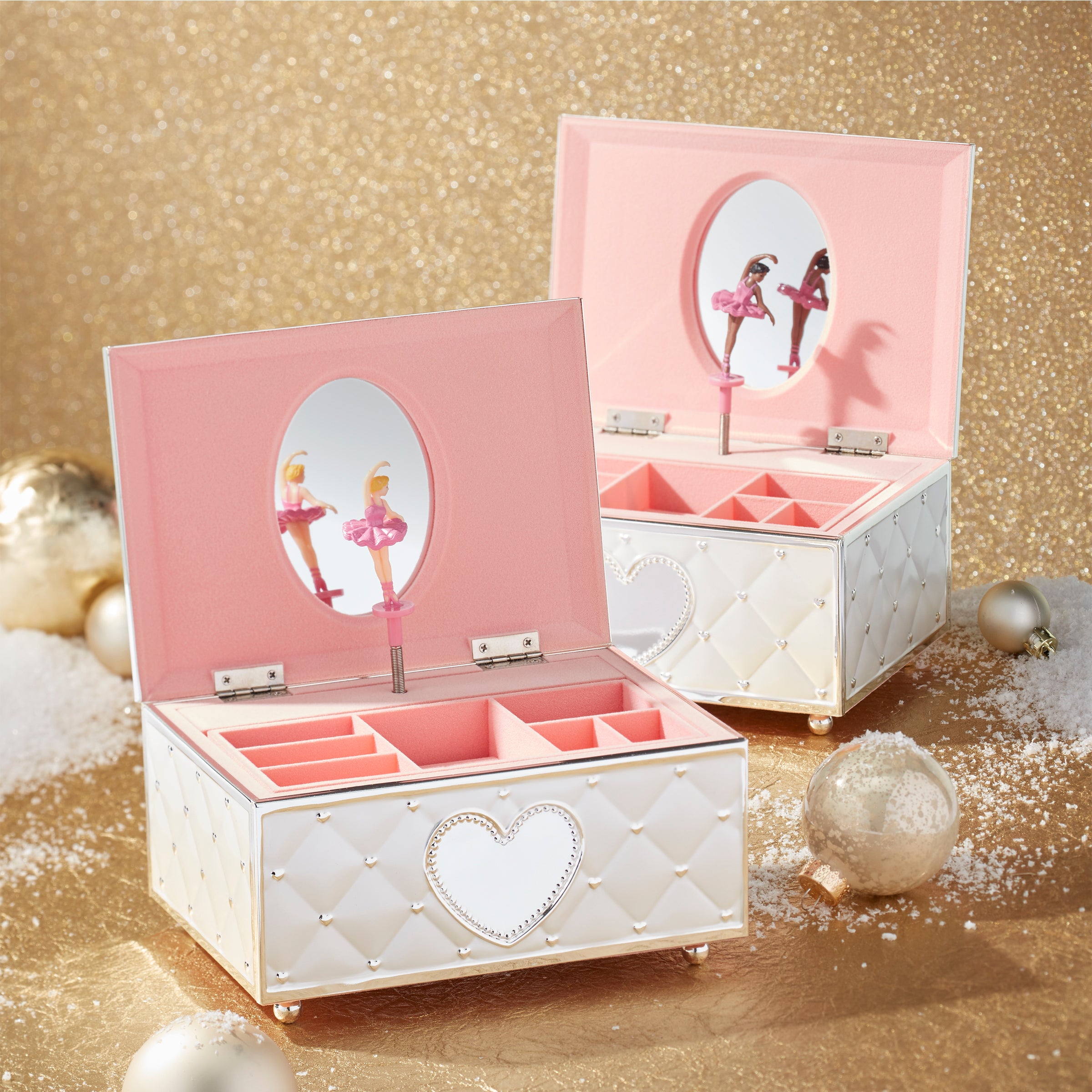 Vintage Musical Ballerina Jewelry Box - Handcrafted Wooden Music Box with Mirror & Storage for Girls - Perfect for Birthday Gifts, Home Decor & Childhood Memory Keepsakes