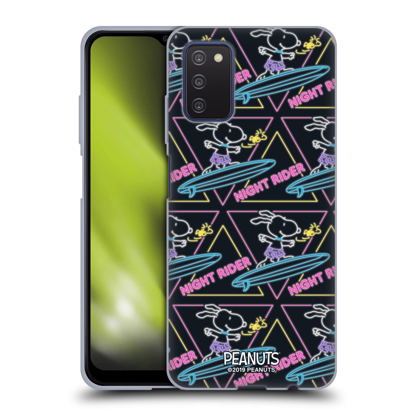 Head Case Designs Officially Licensed Peanuts Night Rider Snoopy Aloha Disco Soft Gel Case for Samsung Galaxy A03s (2021) - Durable Protective Phone Cover for Everyday Use, Travel & Outdoor Activities
