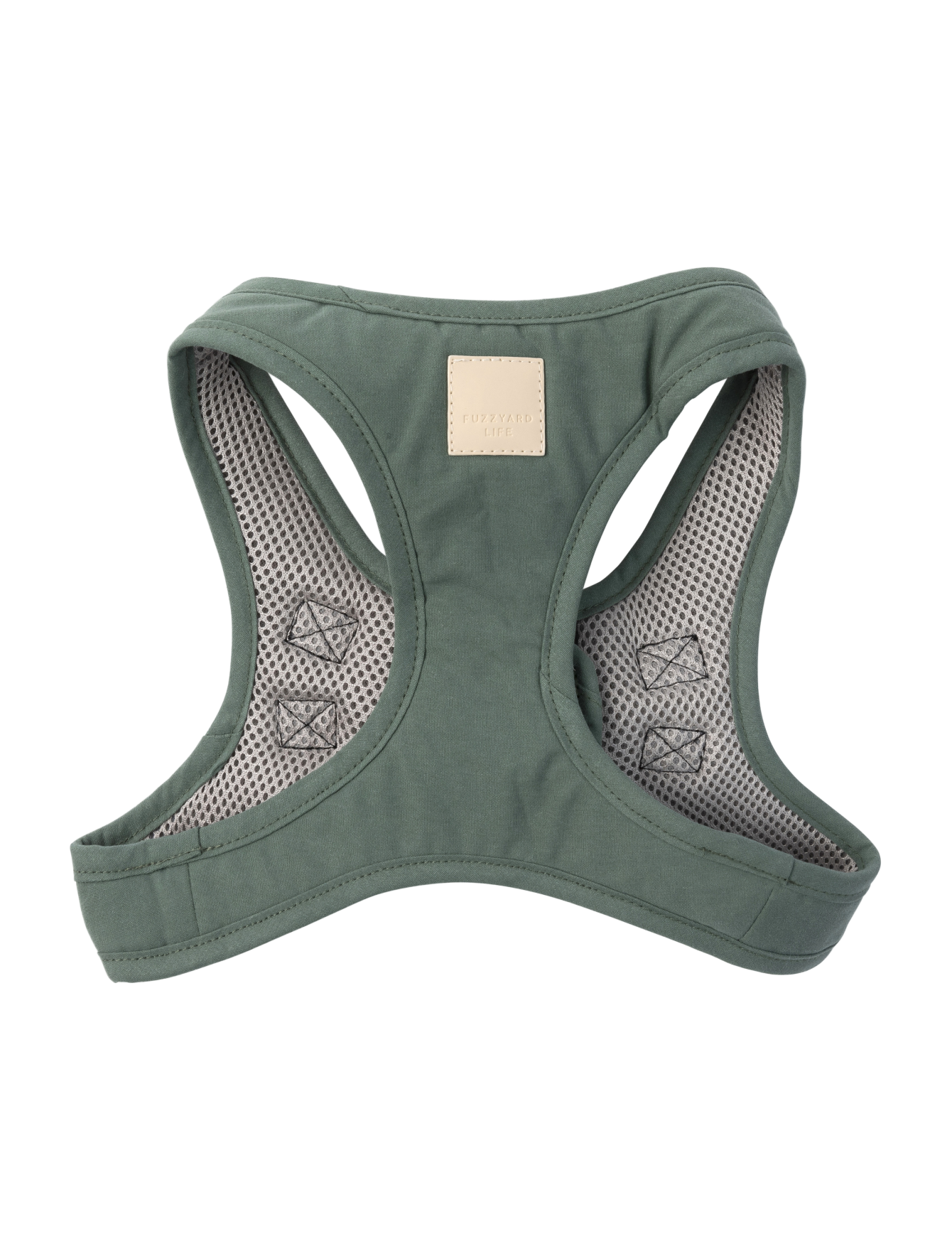 FuzzYard Life Step-in Dog Harness - Adjustable & Breathable Myrtle Green Pet Vest - Perfect for Walking, Hiking & Outdoor Adventures (6 Sizes)