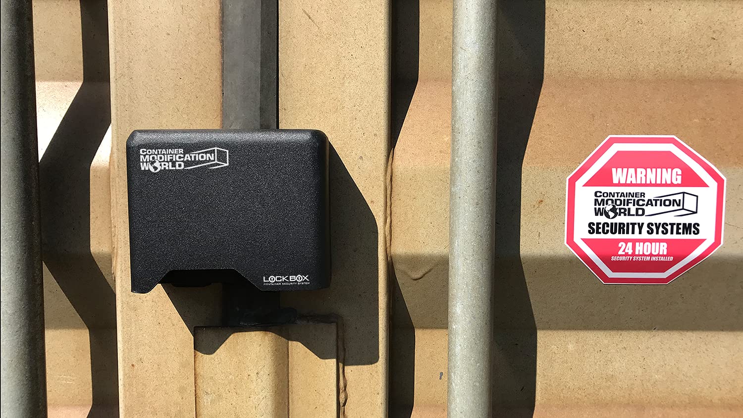 Secure Bolt-On Lock Box for Shipping Containers - Heavy Duty Steel Security Box with Key Lock - Ideal for Cargo, Storage & Transport Protection