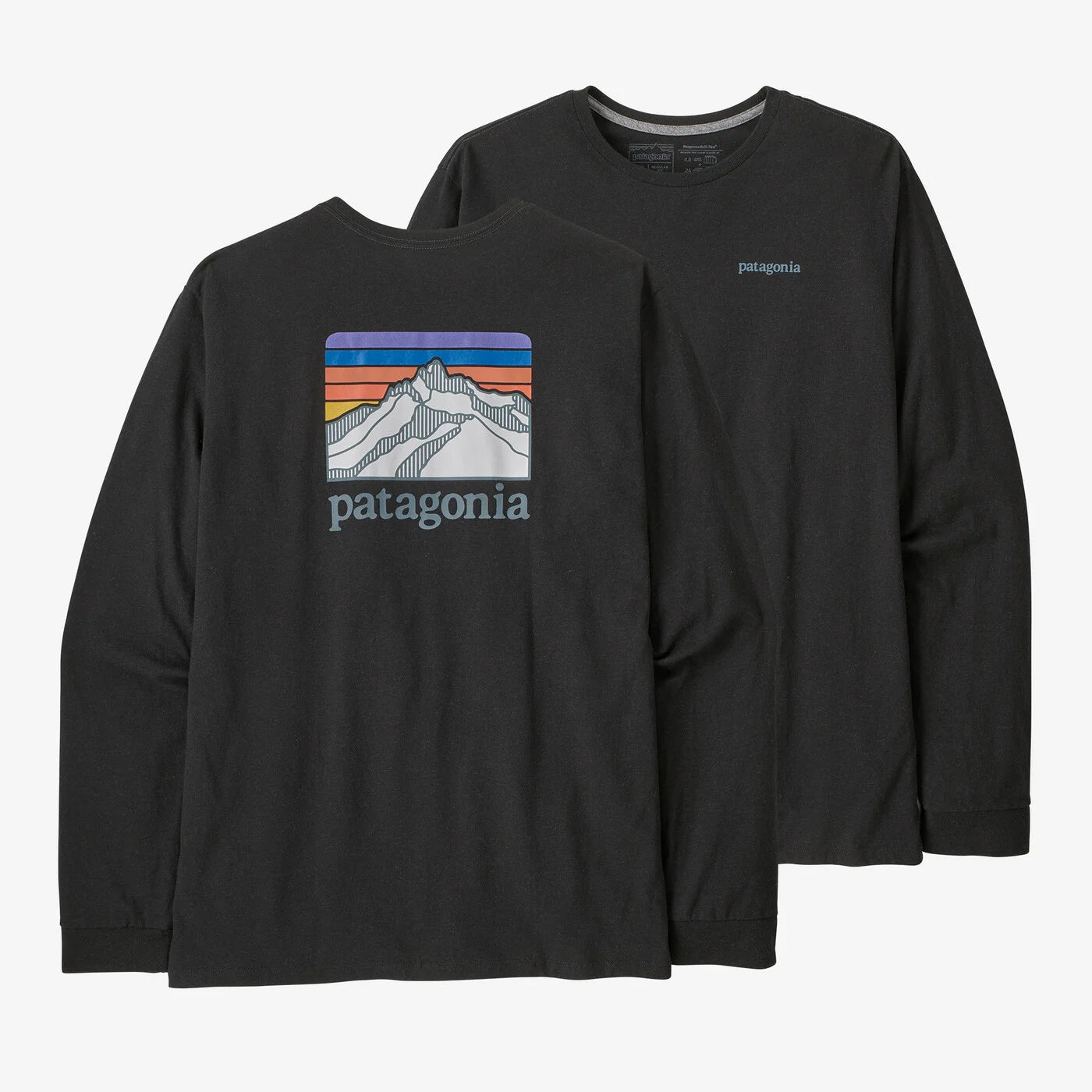 Patagonia Men's Long Sleeve Line Logo Ridge Responsibili-Tee® - Eco-Friendly Hiking & Outdoor Adventure Shirt
