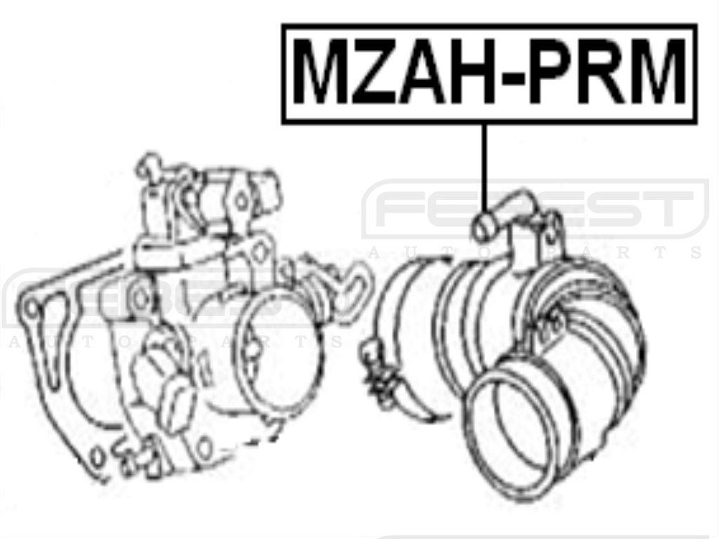 Febest Fp4713220A Air Hose Replacement for Mazda - High-Quality OEM Fit, Durable Performance for Engine Air Intake Systems - Perfect for Mazda Repair & Maintenance