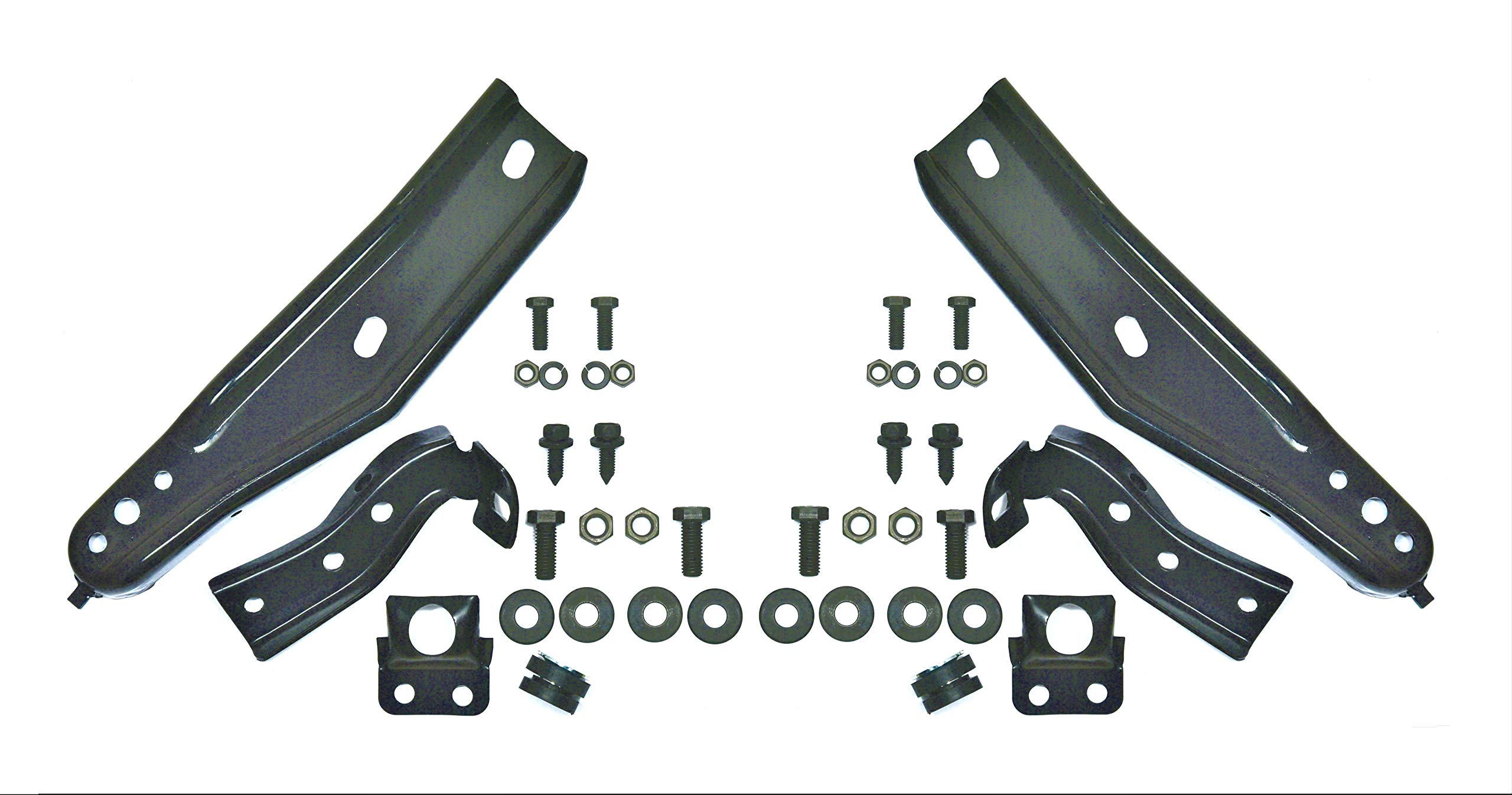 1969 Camaro Front Bumper Brackets Set with Hardware - OEM Replacement Parts for Classic Muscle Car Restoration | Perfect for Show Car Builds & DIY Auto Repair Projects