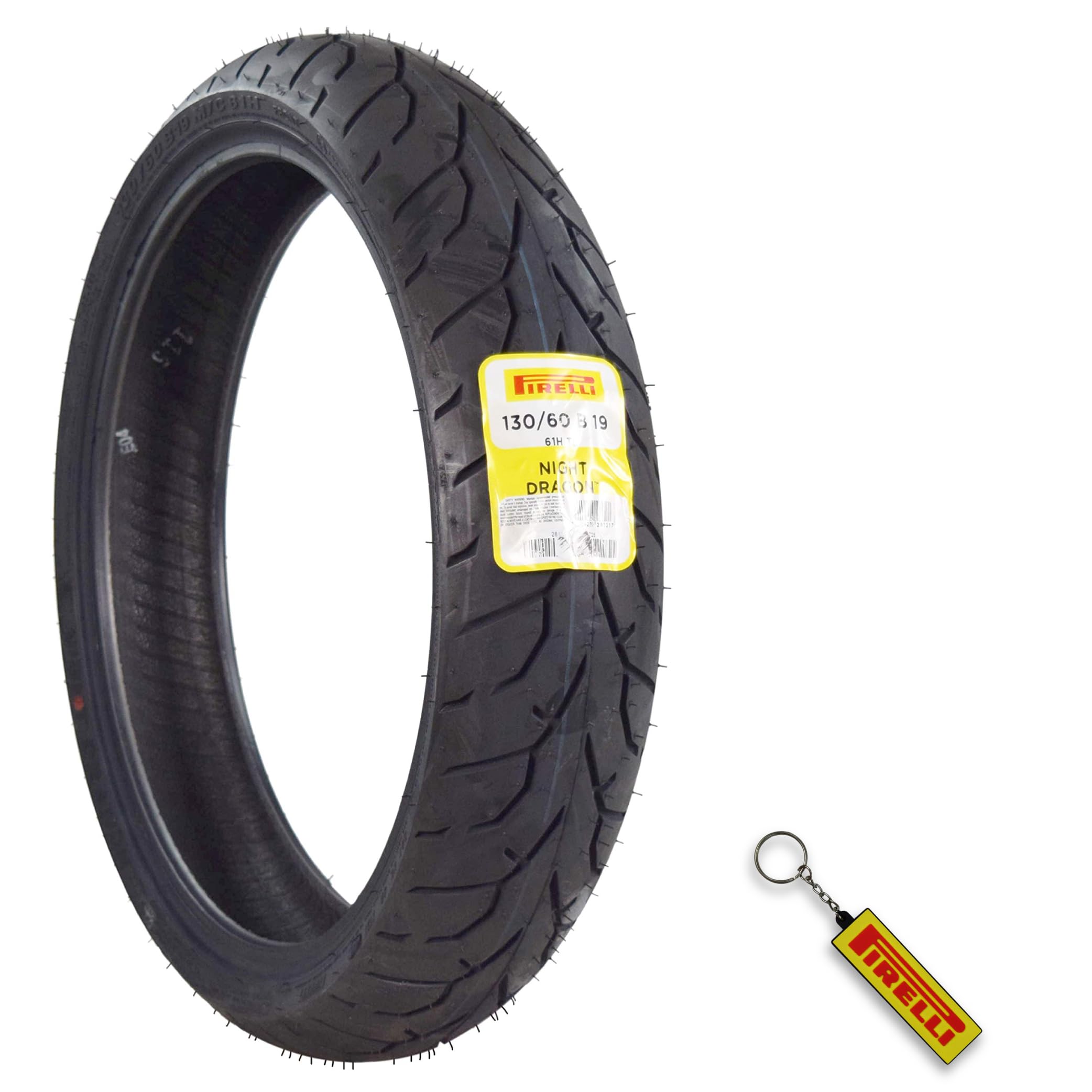 Pirelli Night Dragon Cruiser Motorcycle Tires Set - 130/60B19 Front & Rear - High-Performance Motorcycle Tires for Night Riding, Cruiser Bikes, and Long-Distance Touring