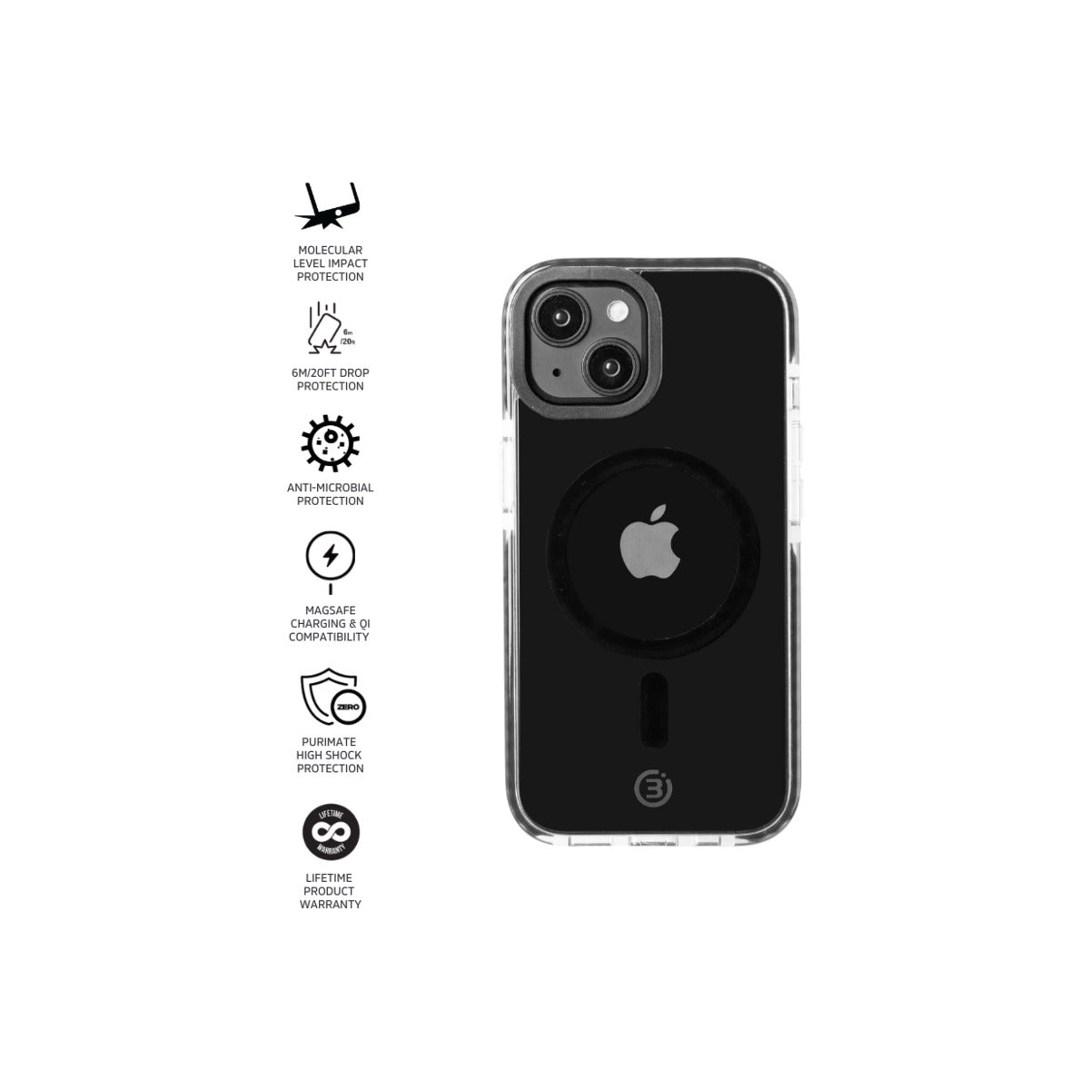 Impact Zero® Clear Case for Apple iPhone 15 - Slim Protective Cover with Anti-Yellowing Technology | Perfect for Everyday Use, Travel & Outdoor Activities