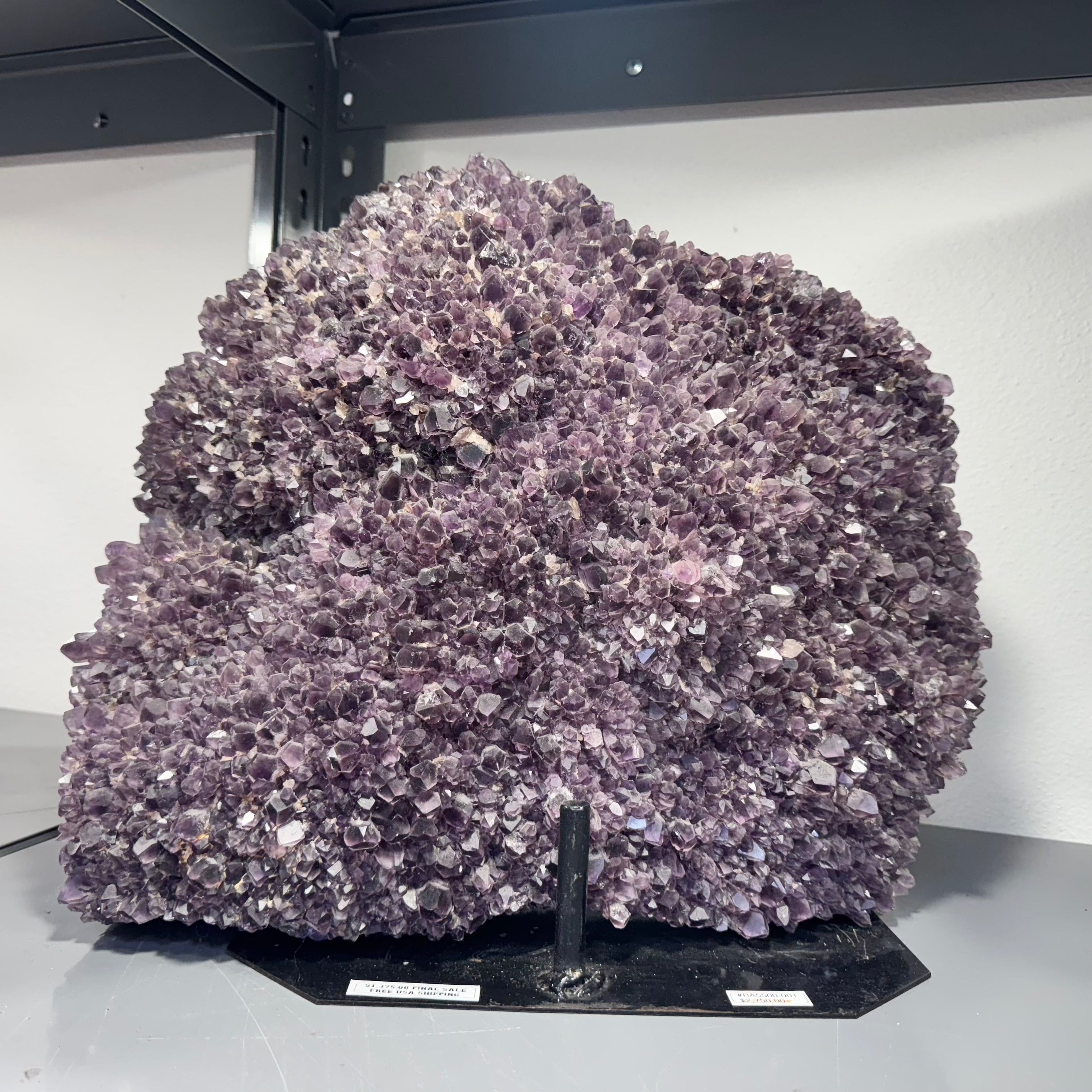 Natural Amethyst Crystal Cluster from Brazil - 26,000g Raw Geode for Home Decor, Meditation & Healing | Large Purple Quartz Specimen for Office, Yoga Studio & Spiritual Space