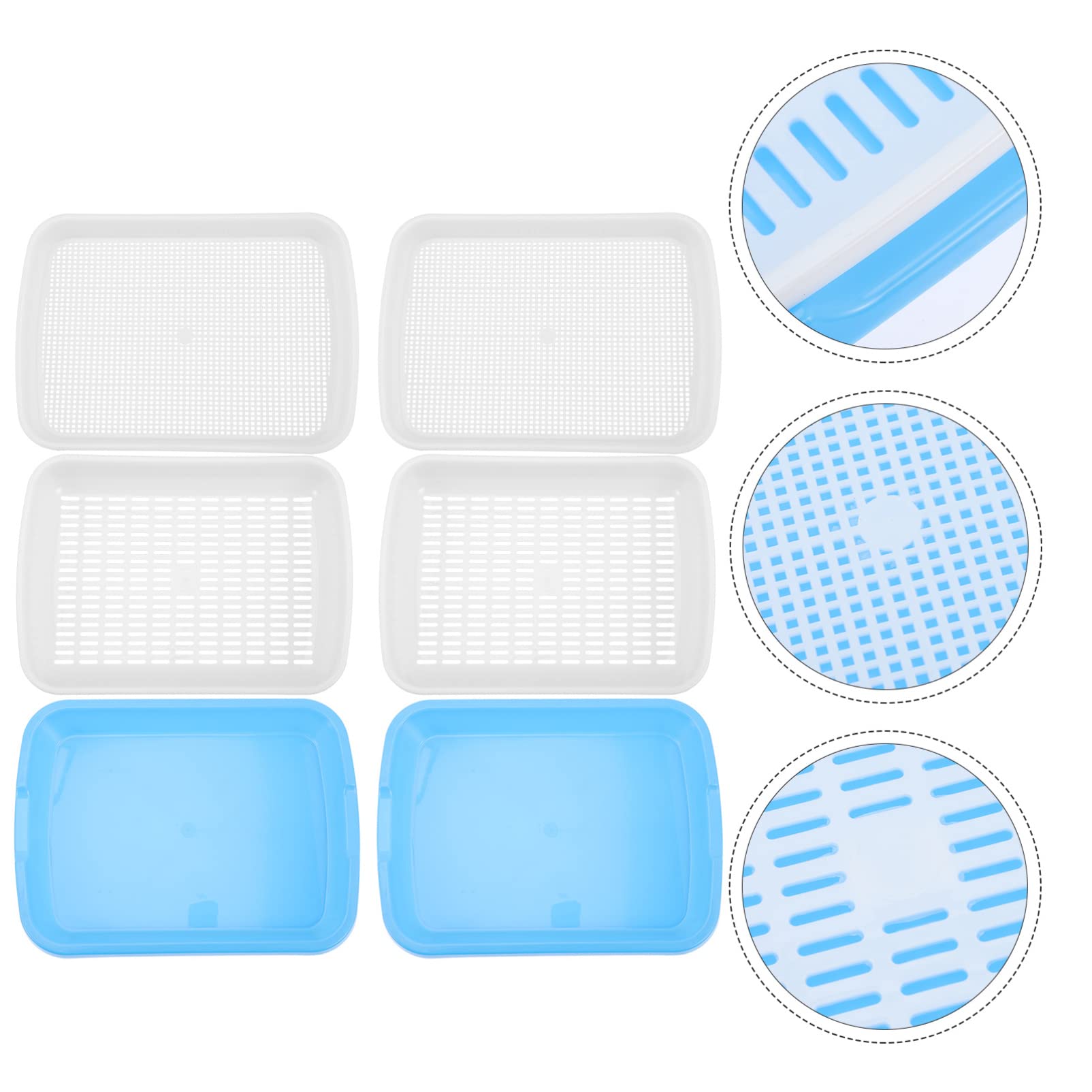 Organic Wheatgrass Sprouting Kit - 1 Set Mini Hydroponic Propagator Tray with Plastic Clamshell for Seed Germination | Indoor Gardening, Microgreens Growing, Healthy Salad & Juice Making