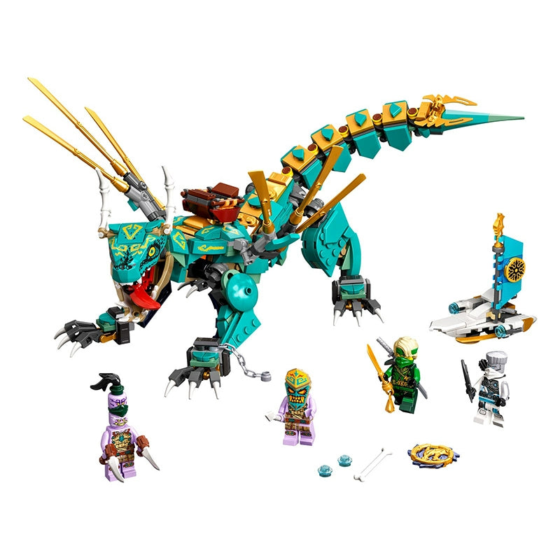 506-Piece Jungle Dragon Building Blocks Set - Creative STEM Toy for Kids - Perfect for Birthday Gifts & Educational Playtime