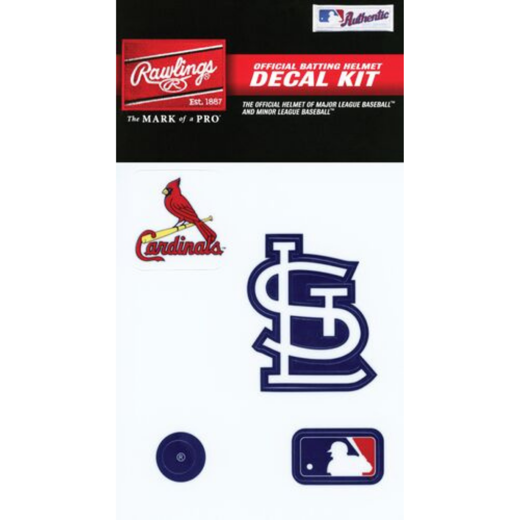 Rawlings MLB Decal Kit - Official Baseball Team Stickers for Helmets, Bats & Locker Decor | Perfect for Fans, Players & Collectors