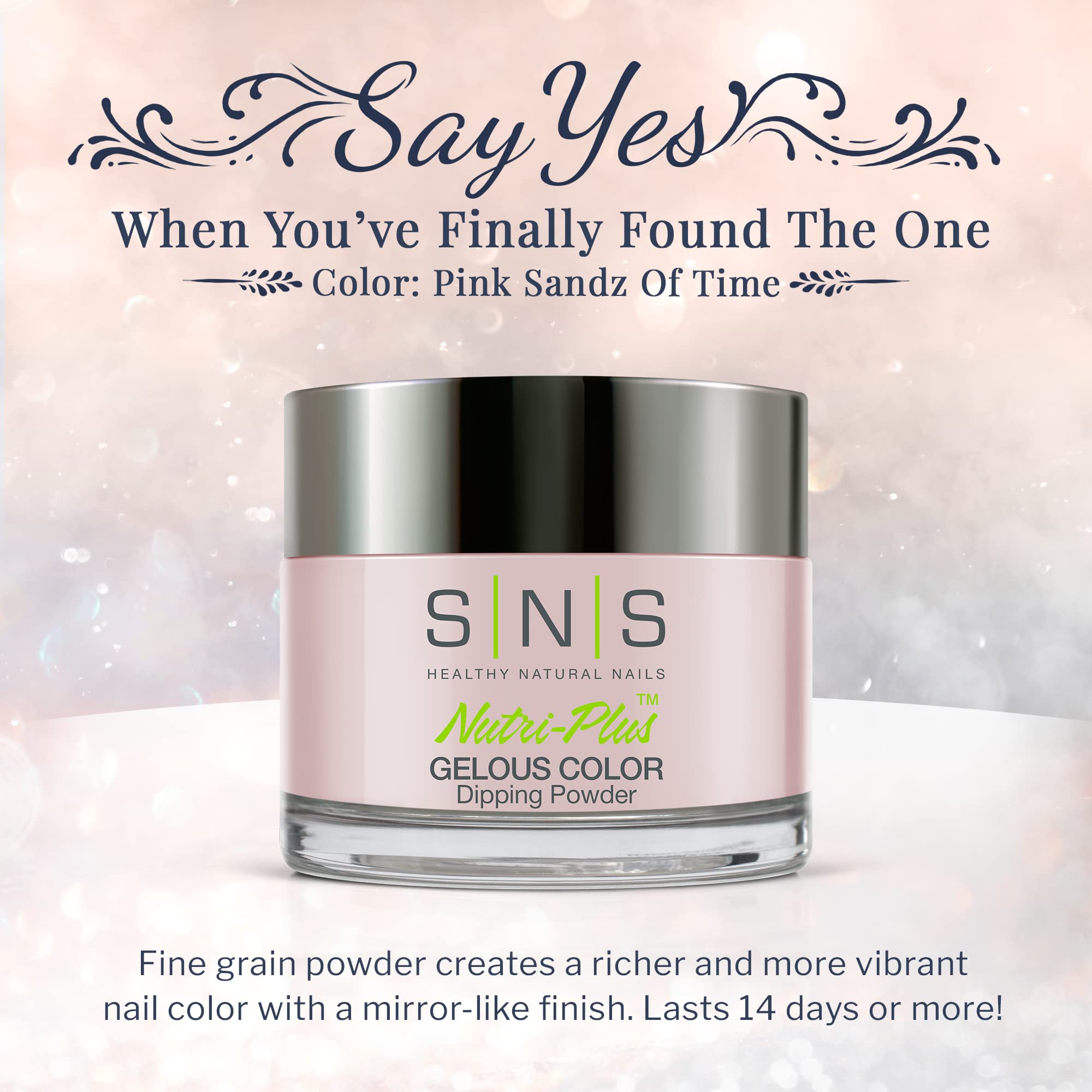 SNS Nail Dip Powder - Gelous Color Dipping Powder in Pink Sandz Of Time (White/Natural/Nudes) - Long-Lasting 14-Day Nail Polish - Odor-Free, No UV Lamp Needed - Perfect for Manicures, Pedicures & Salon-Quality Nails at Home
