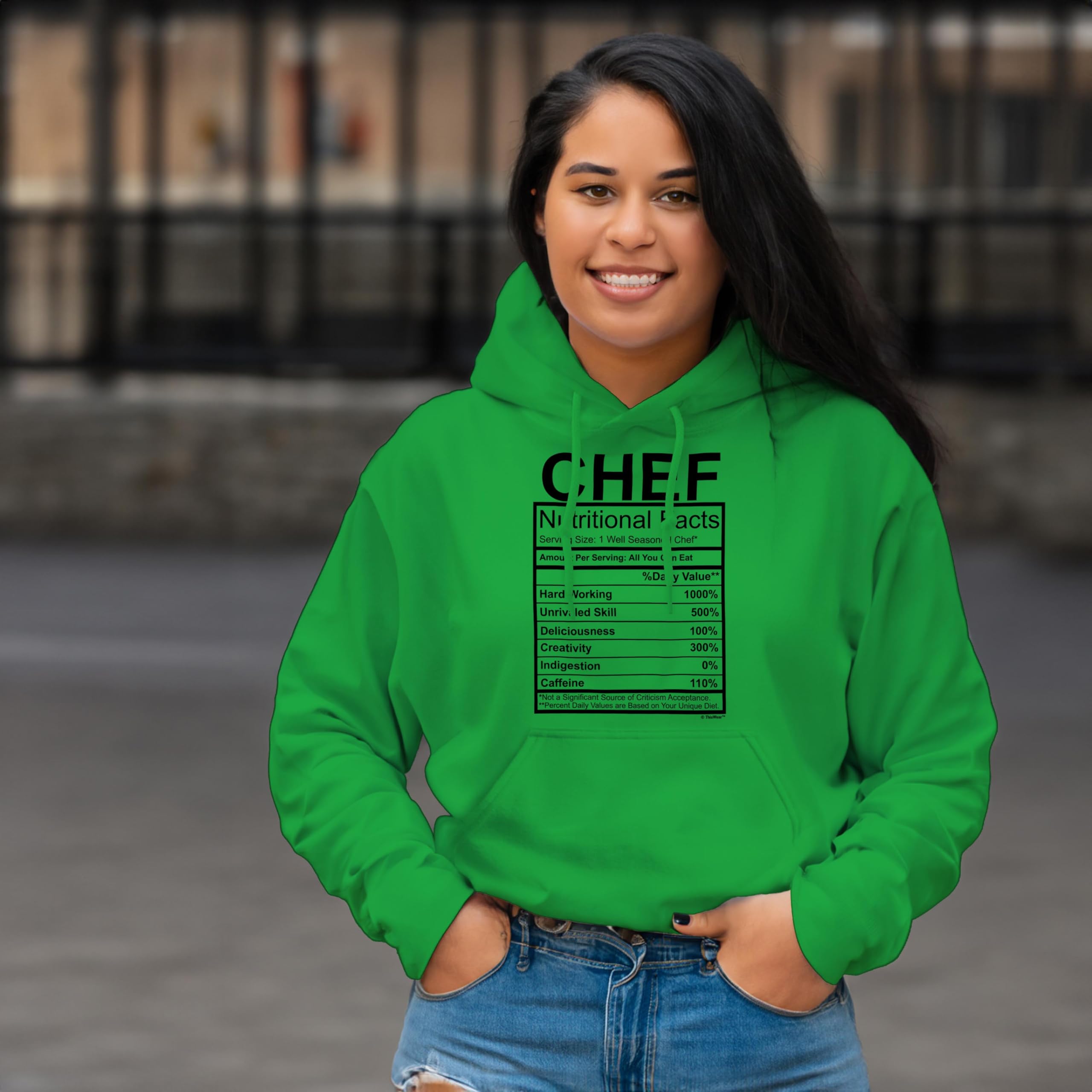 ThisWear Funny Chef Gift Hoodie - Nutrition Facts Gag Sweatshirt for Cooking Enthusiasts | Perfect for Kitchen Pranks, Chef Appreciation & Humorous Gifts