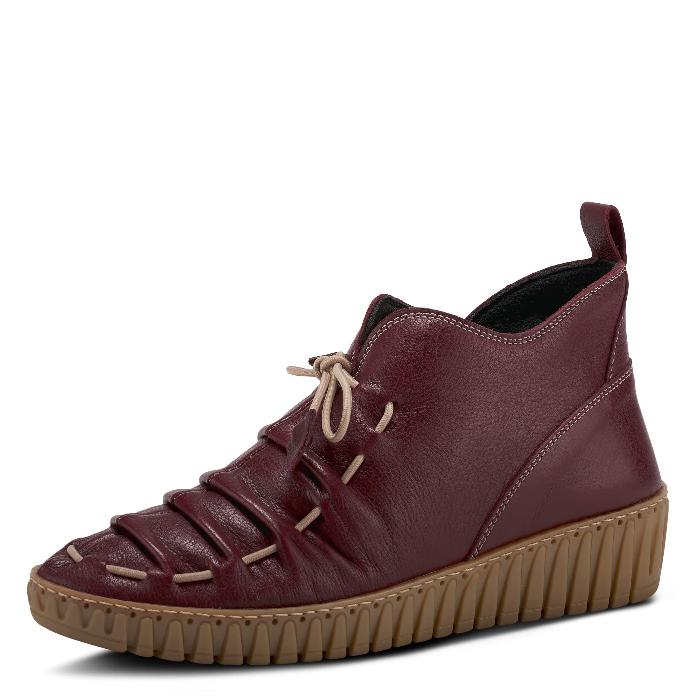 Spring Step Nespea Women's Waterproof Leather Ankle Boots with Zipper Closure - Low Heel Western Style Booties for Casual Wear & Outdoor Activities
