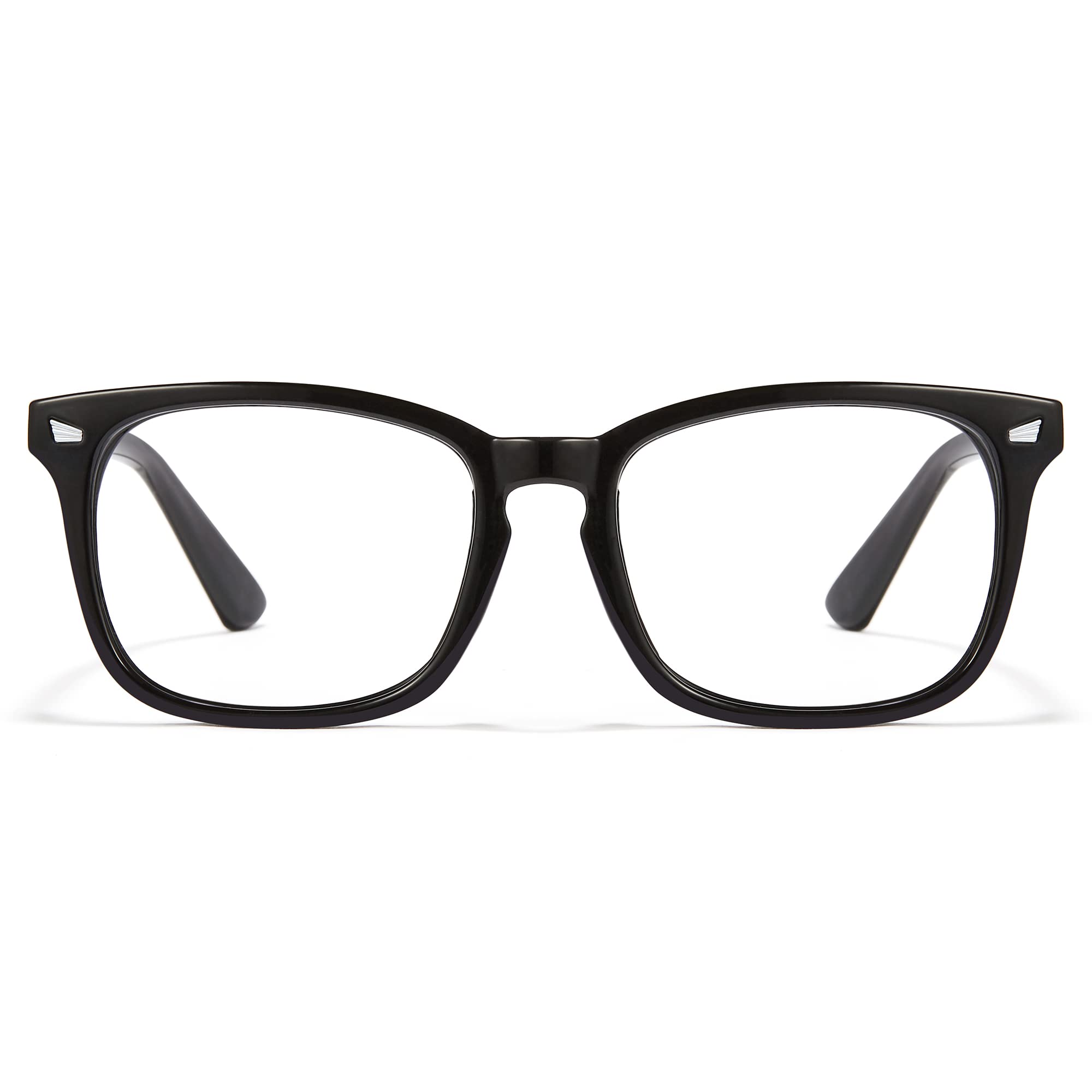 Cyxus Blue Light Blocking Reading Glasses for Women & Men - Bifocal Square Clear Lens Magnification Readers (1.0-3.5) - Reduce Eye Strain for Computer Work, Reading & Screen Time