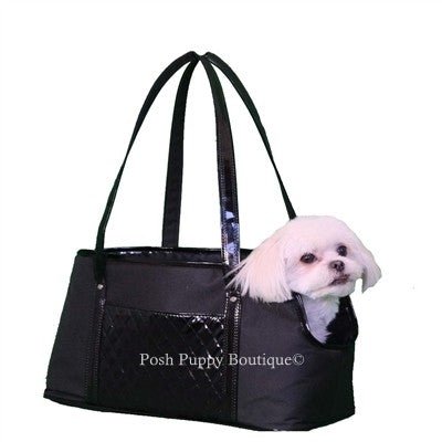 Ella Tote Dog Carrier for Small Dogs - Lightweight & Stylish Pet Travel Bag - Perfect for Travel, Shopping & Outdoor Adventures (Black)