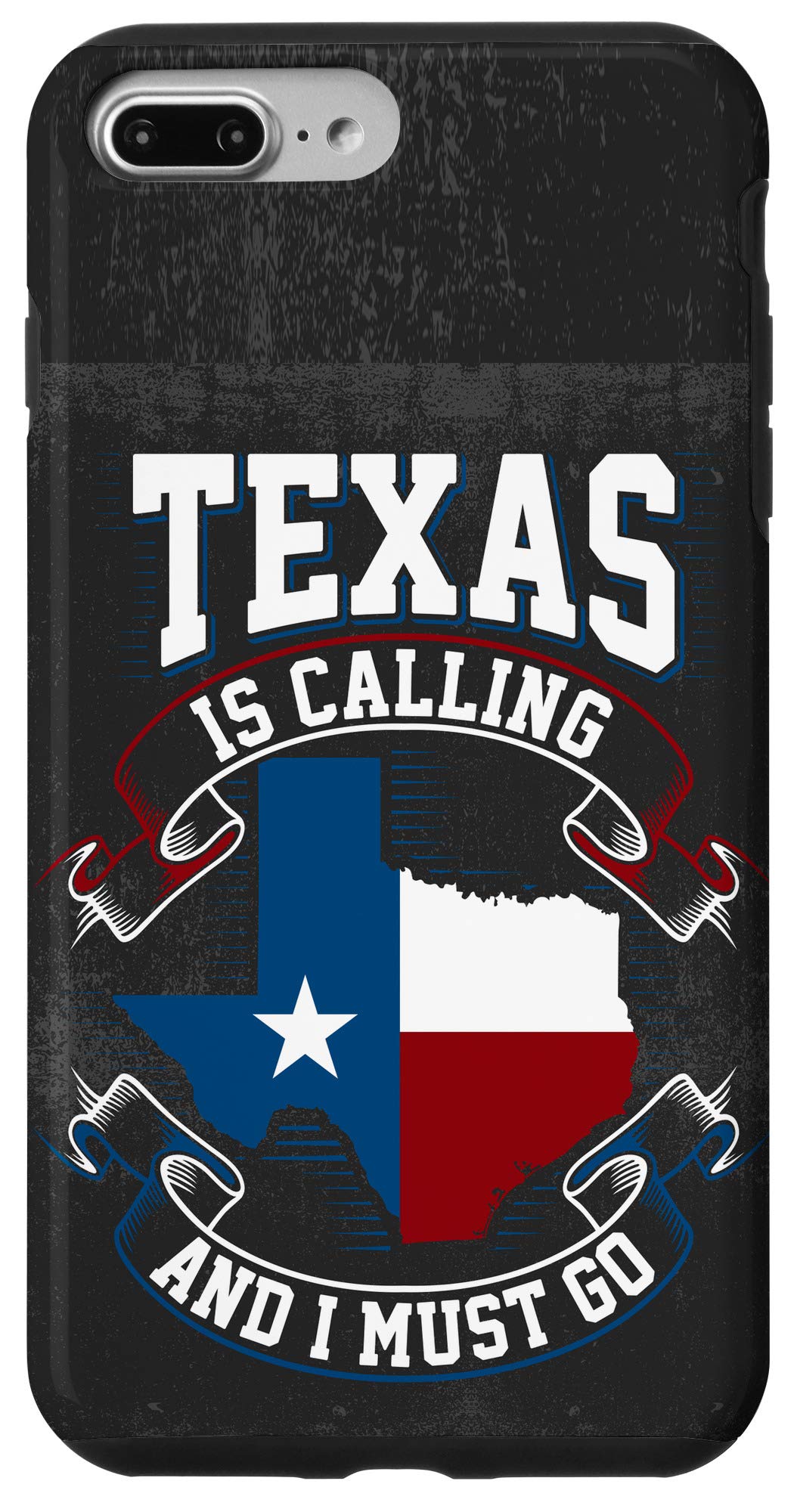 iPhone 7 Plus/8 Plus Texas Flag Case - Durable Protective Cover with Texas State Design | Perfect for Travel, Outdoor Adventures & Showing State Pride