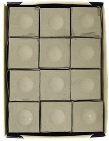 Premium Silver Pewter Chalk Set - 12 Piece Box for Pool, Billiards & Snooker | Perfect for Home Game Rooms, Bars & Professional Tournaments