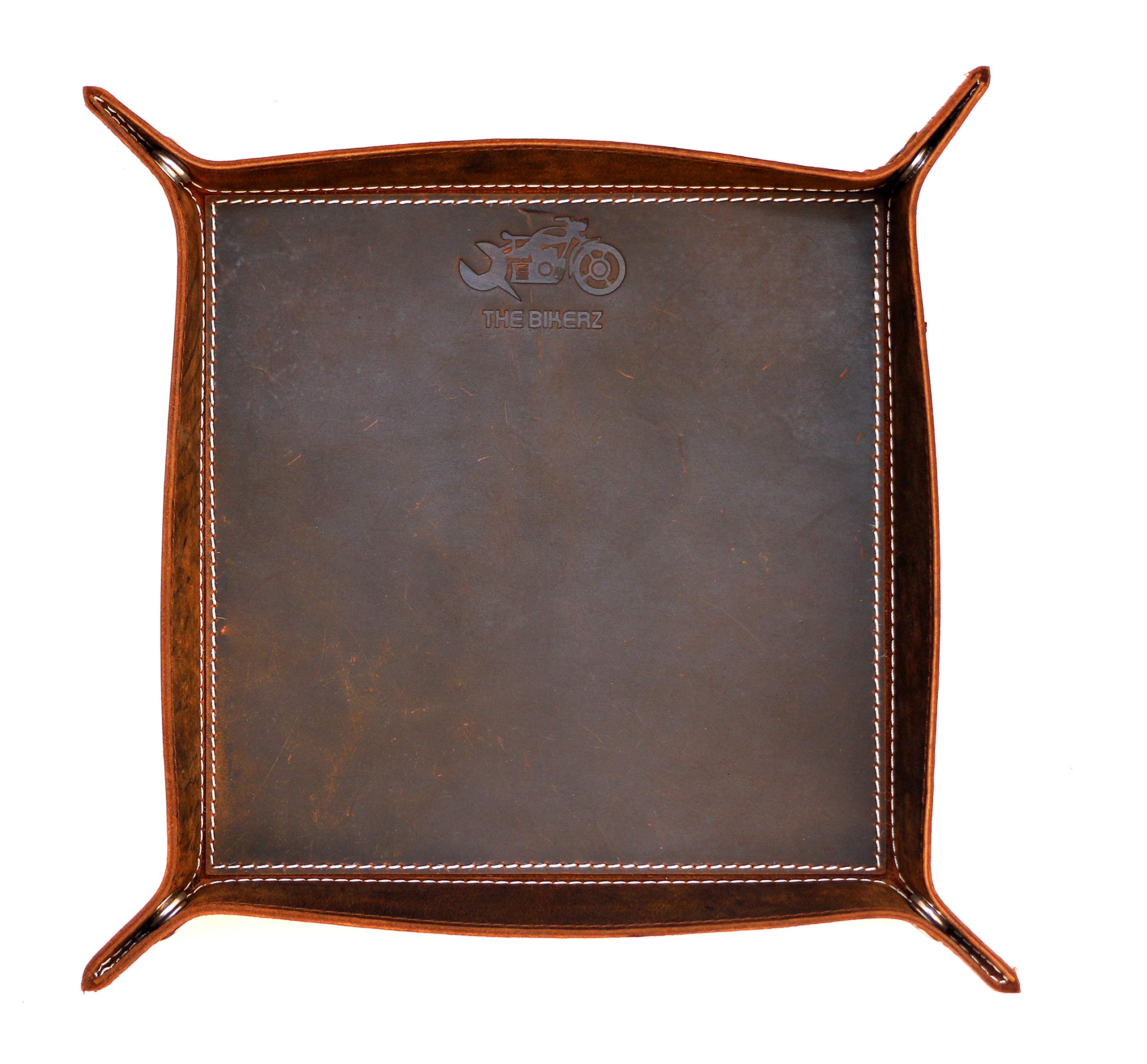 Large Multipurpose Leather Tray - Desk & Jewelry Organizer