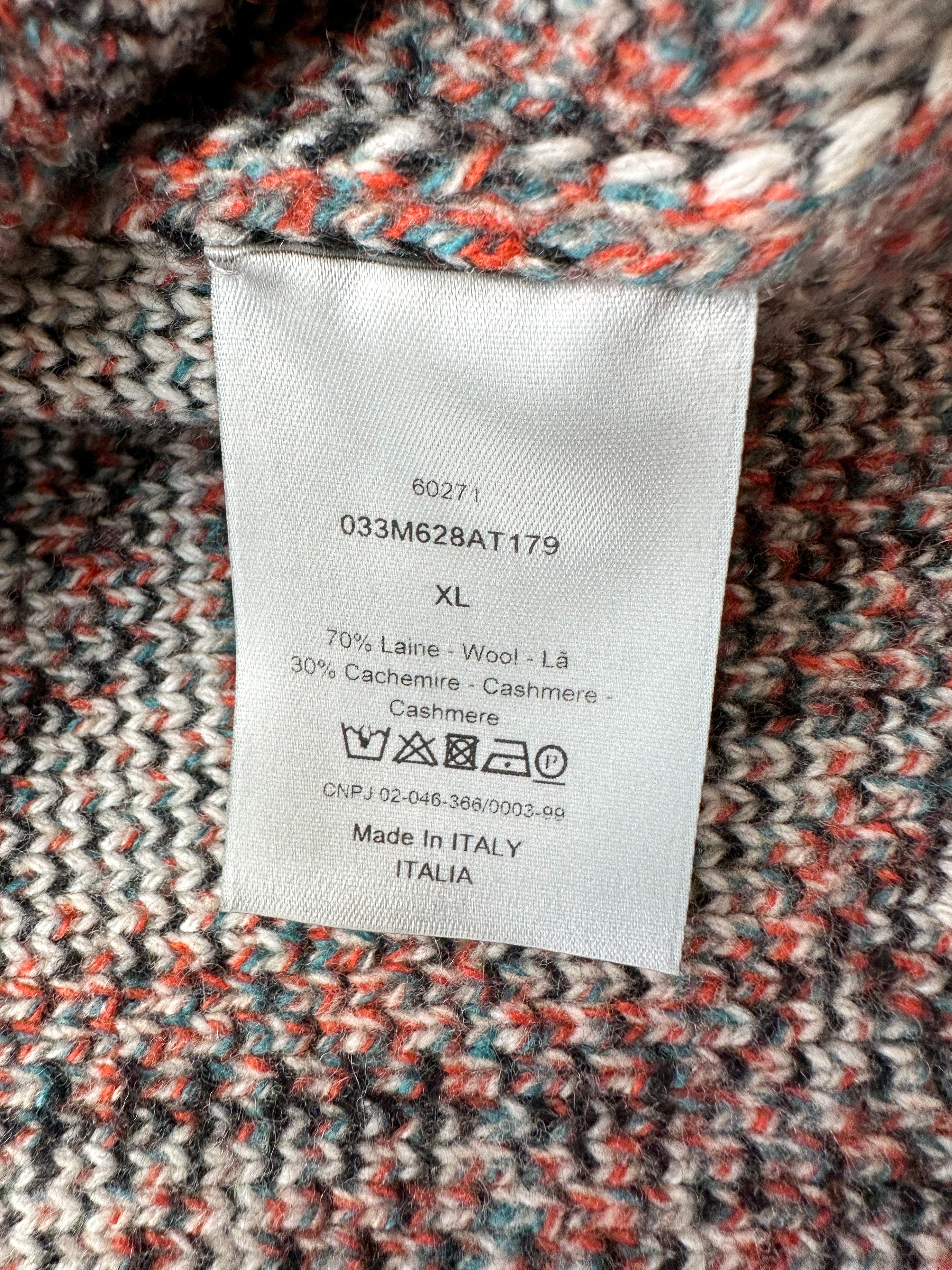 Dior Brown Oblique Wool & Cashmere Knit Sweater for Women - Luxury Winter Pullover for Casual & Office Wear