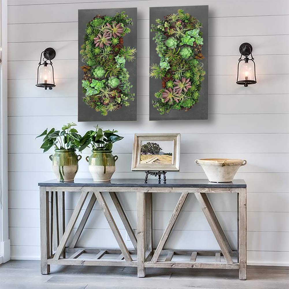Modern Galvanized Steel Wall Planter for Succulents - Rust Zinc Finish, 12 Pocket Vertical Garden - Perfect for Indoor/Outdoor Home Decor, Living Room, Balcony & Office Spaces