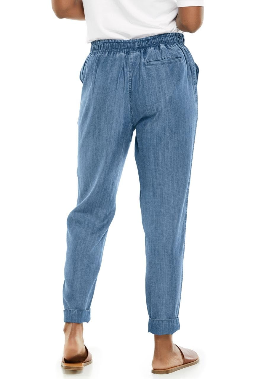Coolibar UPF 50+ Women's Sun Protective Enclave Weekend Pants - Lightweight Travel & Outdoor Hiking Pants for Beach, Vacation & Summer Activities
