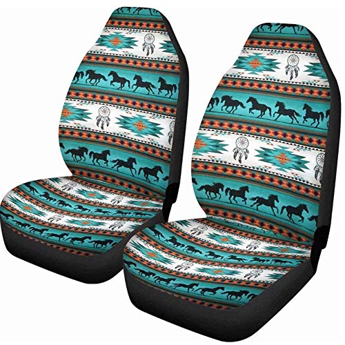 Native American Aztec Dreamcatcher Horses Fabric