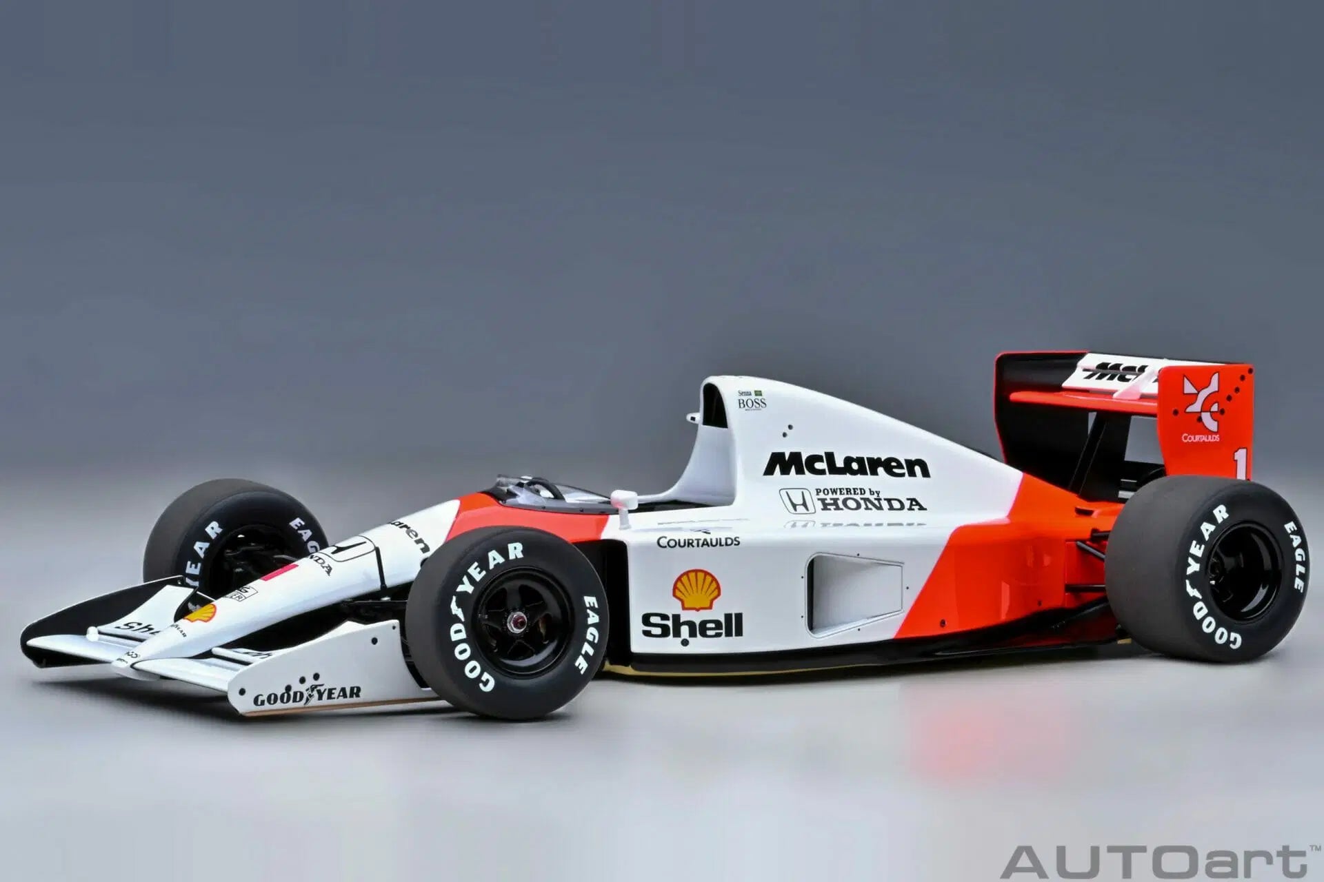 PREORDER AUTOart 1:18 Scale McLaren Honda MP4/6 Japanese GP 1991 Ayrton Senna #1 Diecast Model Car with McLaren Logo - Collectible Racing Memorabilia for Display & Car Enthusiasts