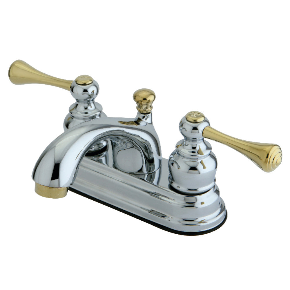 Kingston Brass KB3607BL 4-Inch Centerset Bathroom Faucet - Modern Water-Saving Design for Vanity Sinks, Perfect for Home & Hotel Bathroom Renovations