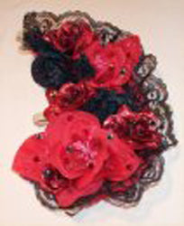 Elegant Floral Headpiece Kit with Shimmering Jewels - Perfect for Weddings, Parties, and Cosplay Costumes
