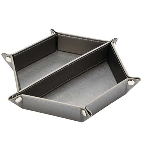 Valet Tray Organizer - Gold Jewelry & Watch Storage Tray for Dresser or Nightstand - Perfect for Phone, Keys, Wallet & Glasses - Stylish Catchall for Men & Women - Home & Office Organization Solution