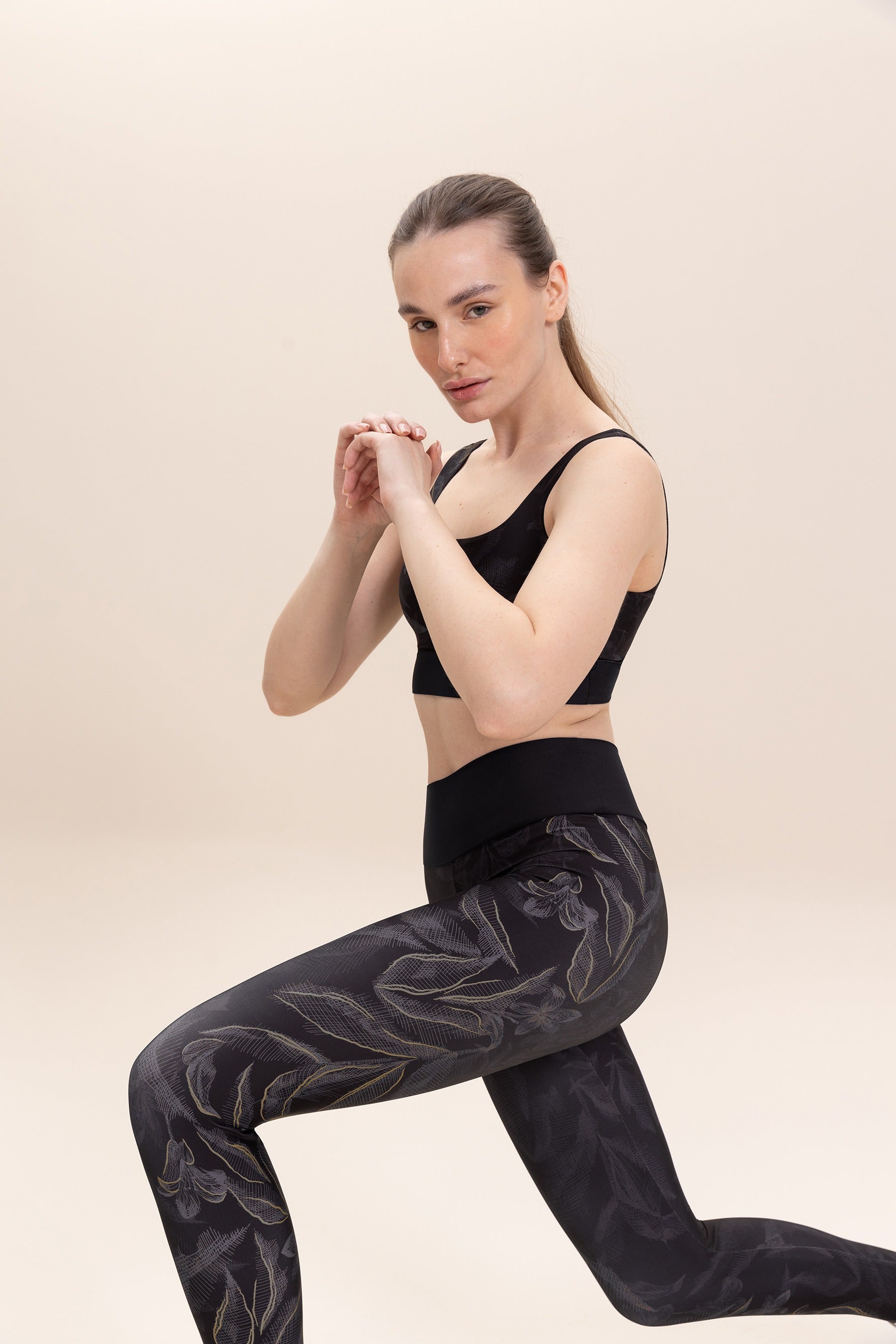 Jungle Dark Leggings - High Waist Yoga Pants for Women, Tummy Control Workout Leggings - Perfect for Gym, Running, Yoga & Everyday Wear