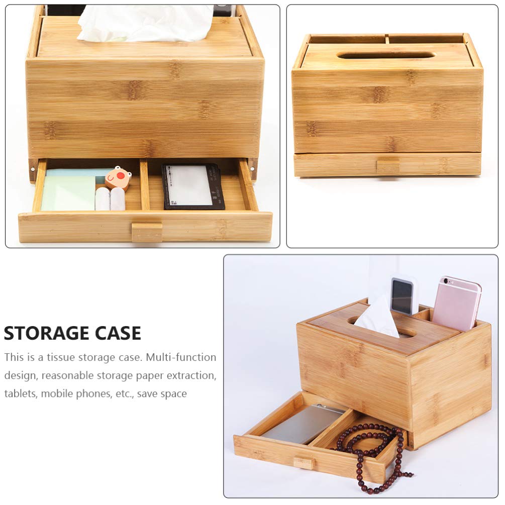 Premium Wooden Paper Towel Holder - Elegant Tissue Box Cover for Kitchen, Bathroom & Office Storage - Organize Napkins & Tissues in Style