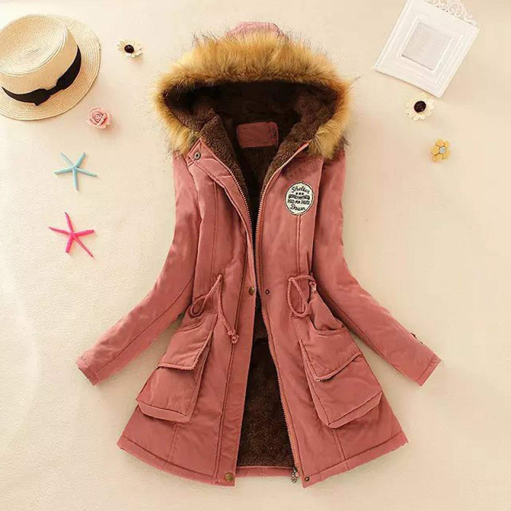 Women's Winter Coat - Warm Hooded Jacket with Slim Fit, Long Cardigan Sweater for Cold Weather | Cozy Outerwear for Work, Travel & Everyday Wear