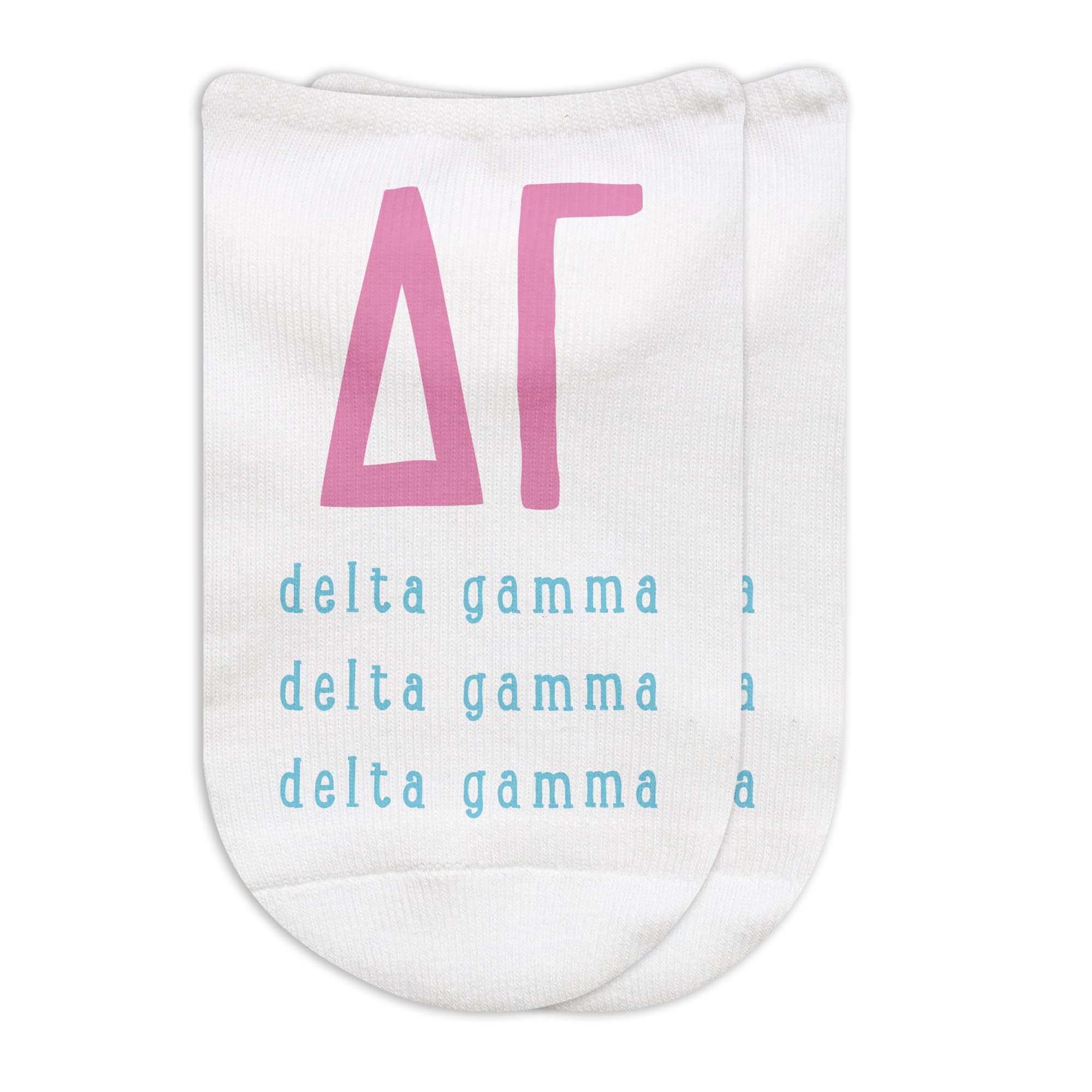Custom Printed Sorority Socks for Women & Girls - Greek Letter Socks with Large Bold Fonts | Perfect for College Events, Sisterhood Gifts & Greek Life Accessories