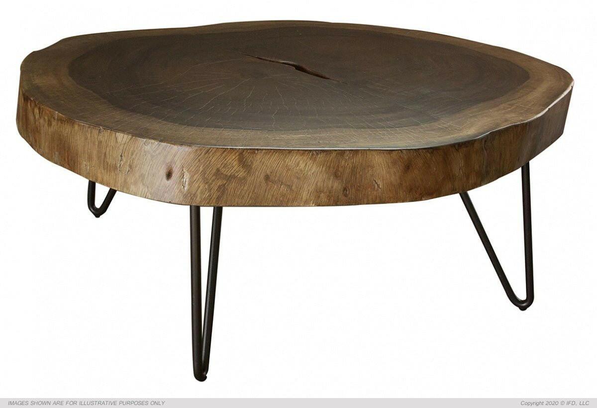 Modern Glass Top Vivo Coffee Table IFD880CKTL - Stylish Living Room Centerpiece for Home Decor & Entertainment Spaces