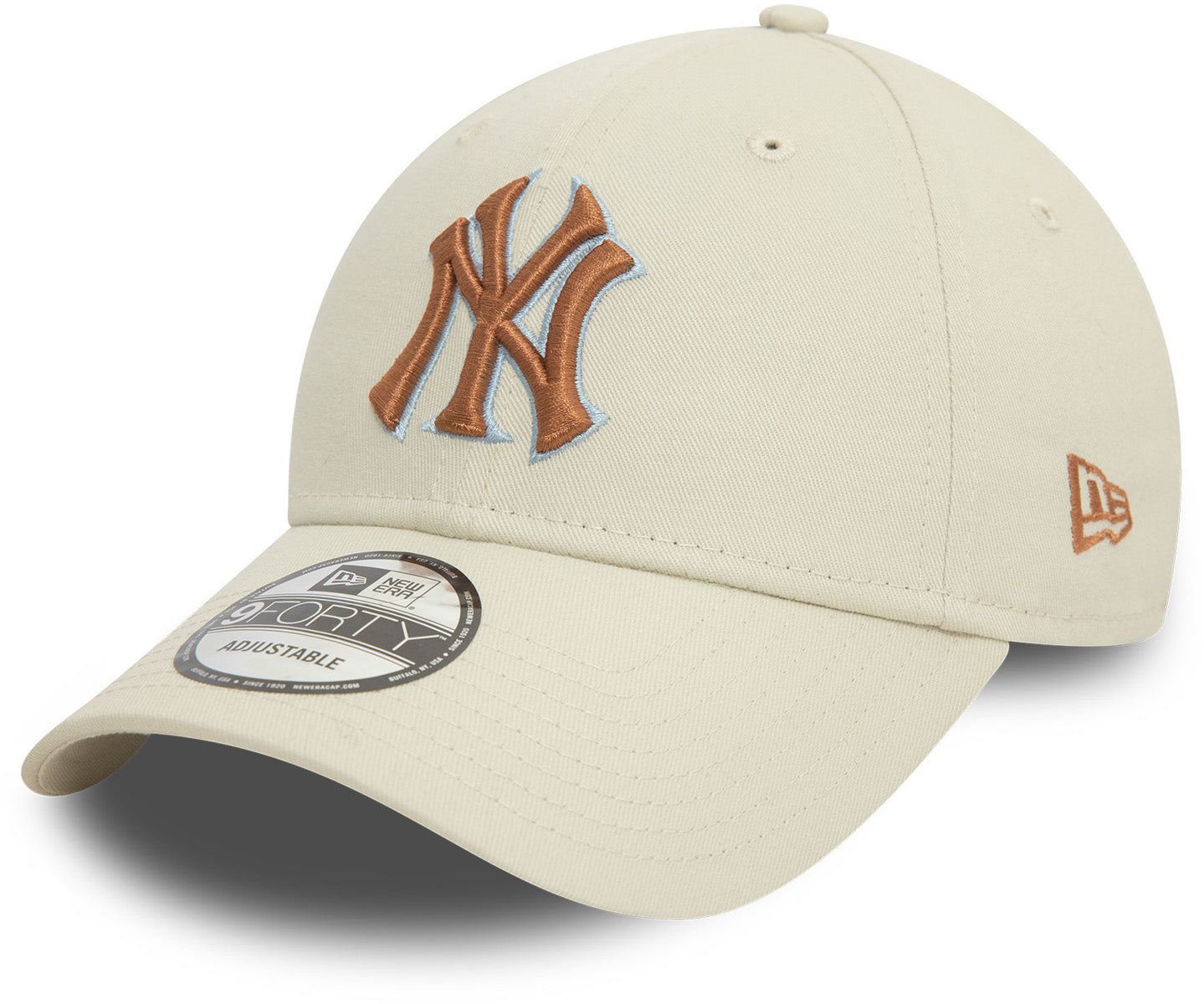 New York Yankees New Era 9Forty MLB Adjustable Snapback Baseball Cap - Official Team Logo Patch, Off-White - Perfect for Baseball Games, Streetwear & Sports Fans Fashion
